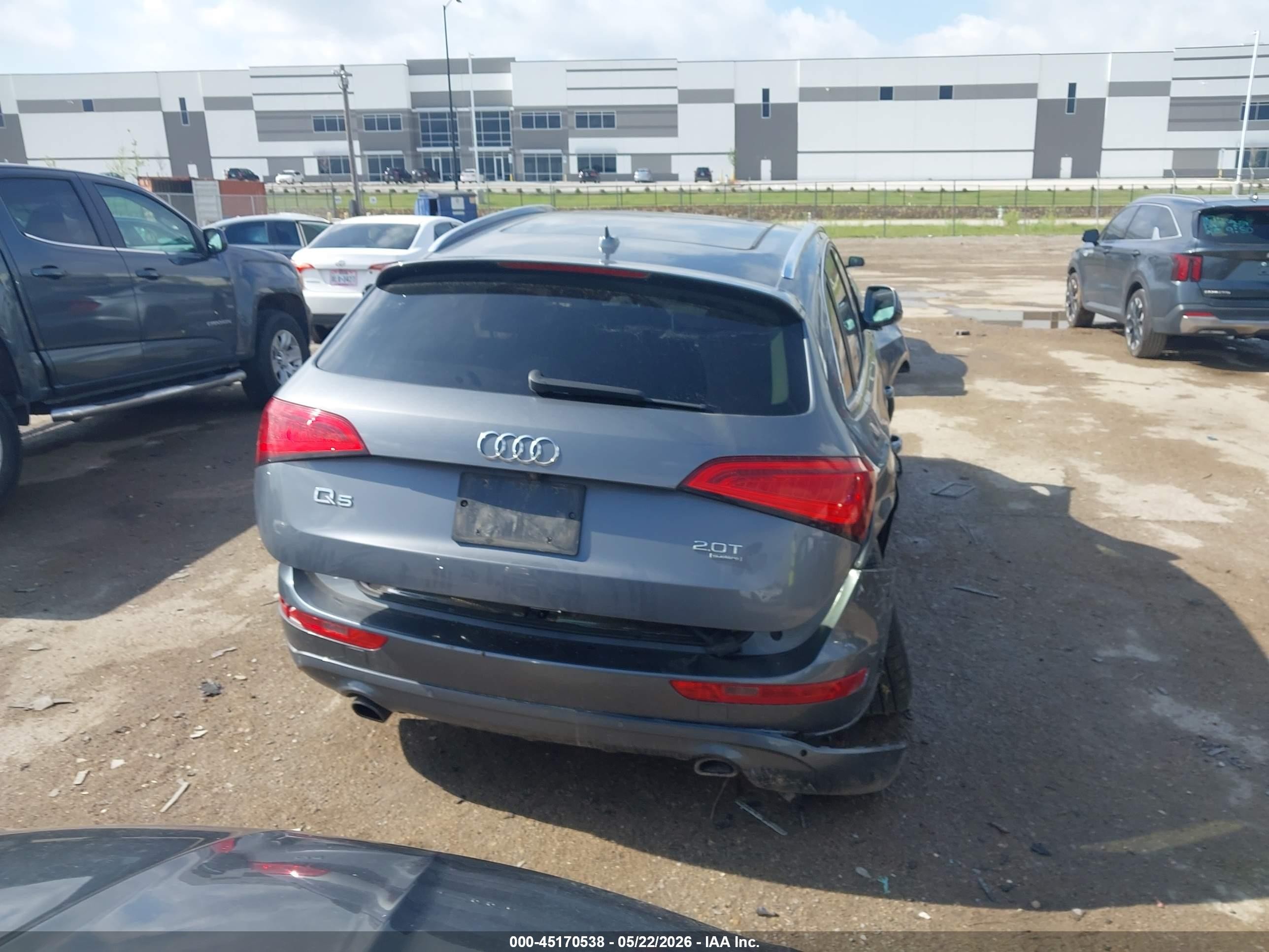 2014 Audi Q5 2.0t Premium Gray vin: WA1LFAFP6EA027298