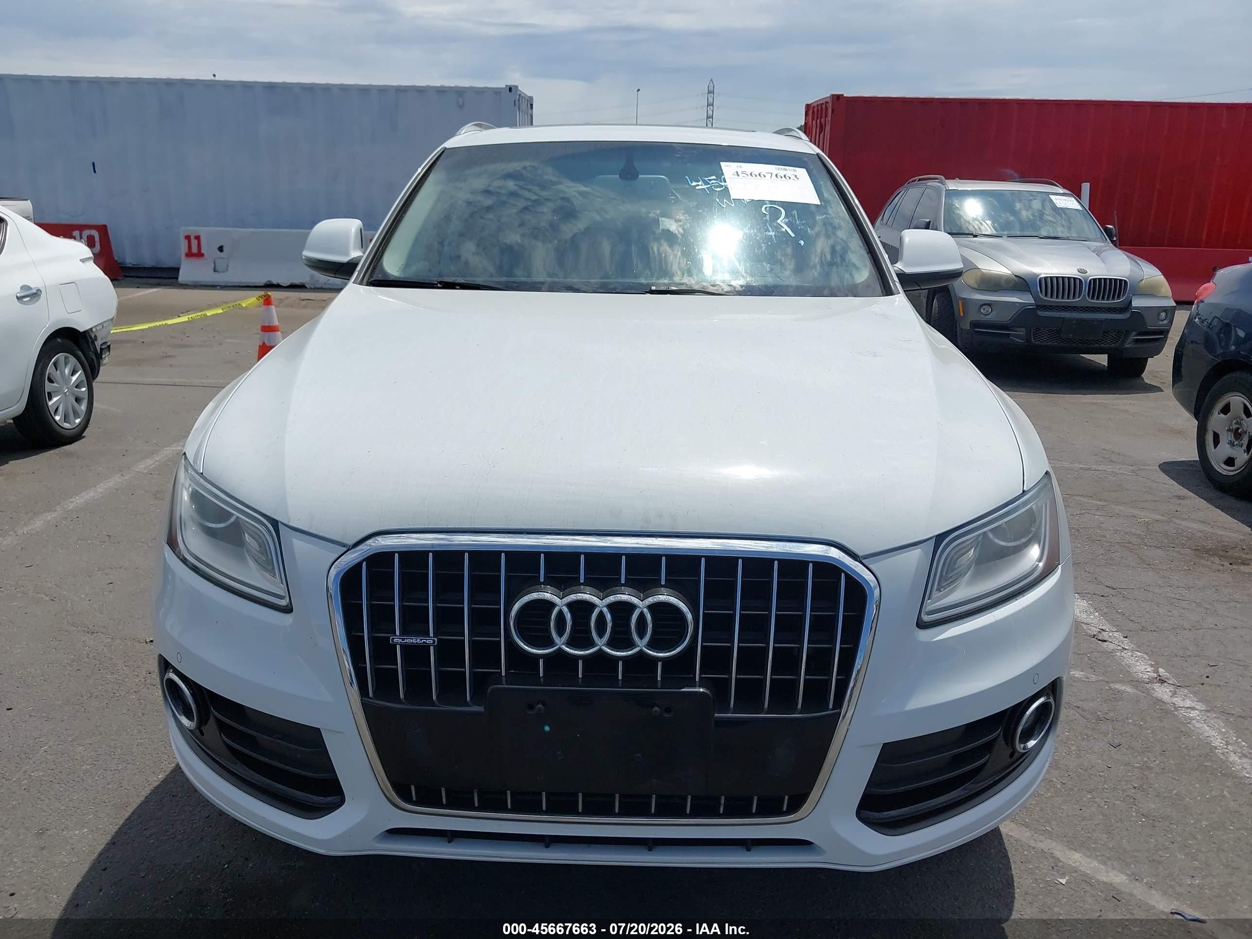 2014 Audi Q5 2.0t Premium White vin: WA1LFAFP6EA032551