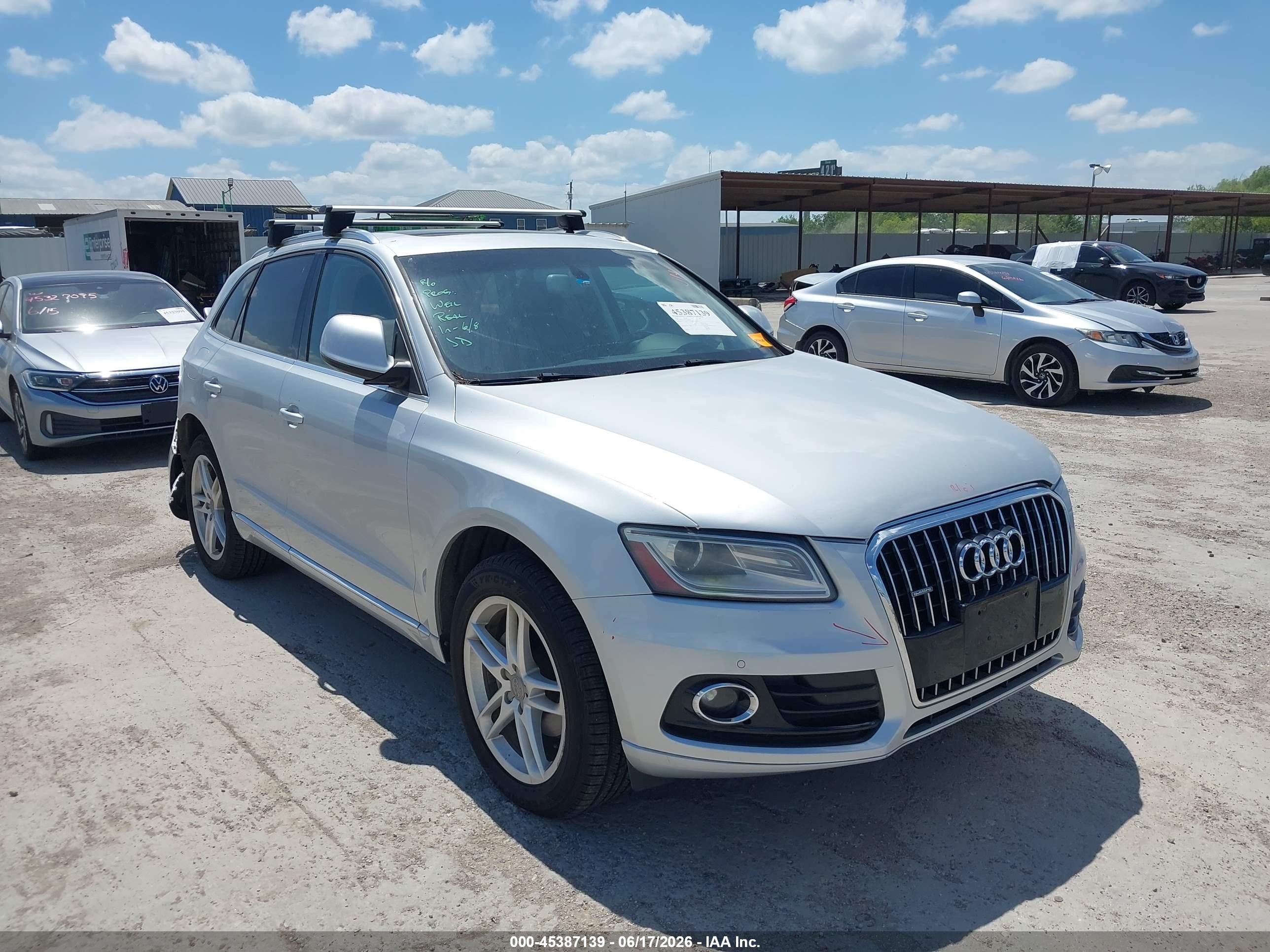 2014 Audi Q5 2.0t Premium Silver vin: WA1LFAFP6EA046420