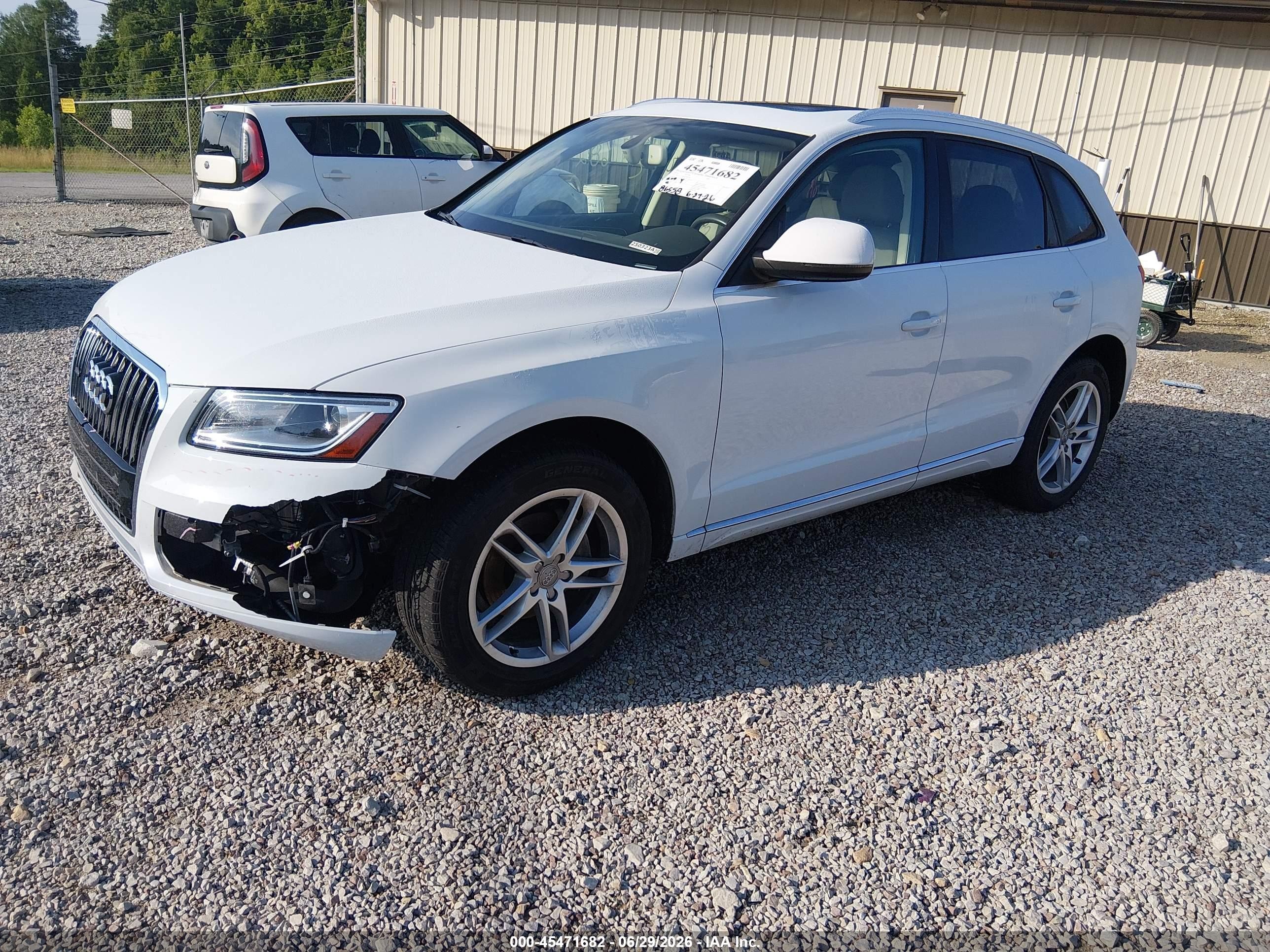 2014 Audi Q5 2.0t Premium White vin: WA1LFAFP6EA049334