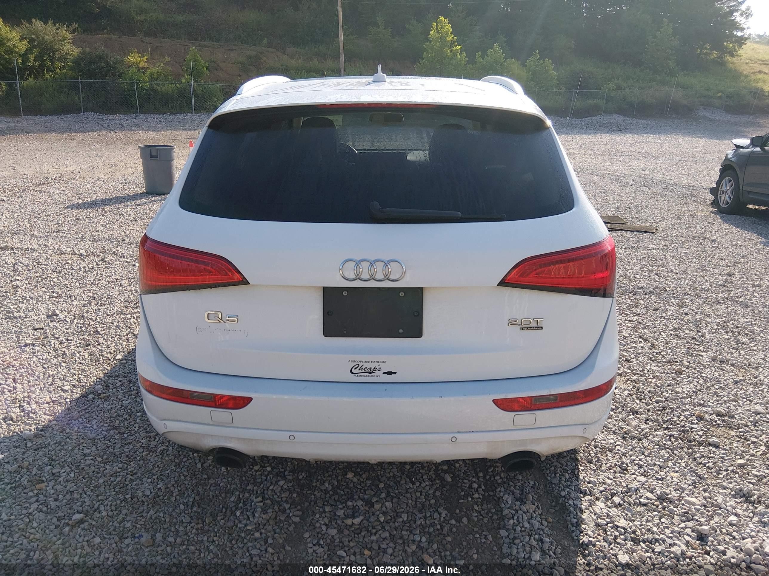 2014 Audi Q5 2.0t Premium White vin: WA1LFAFP6EA049334