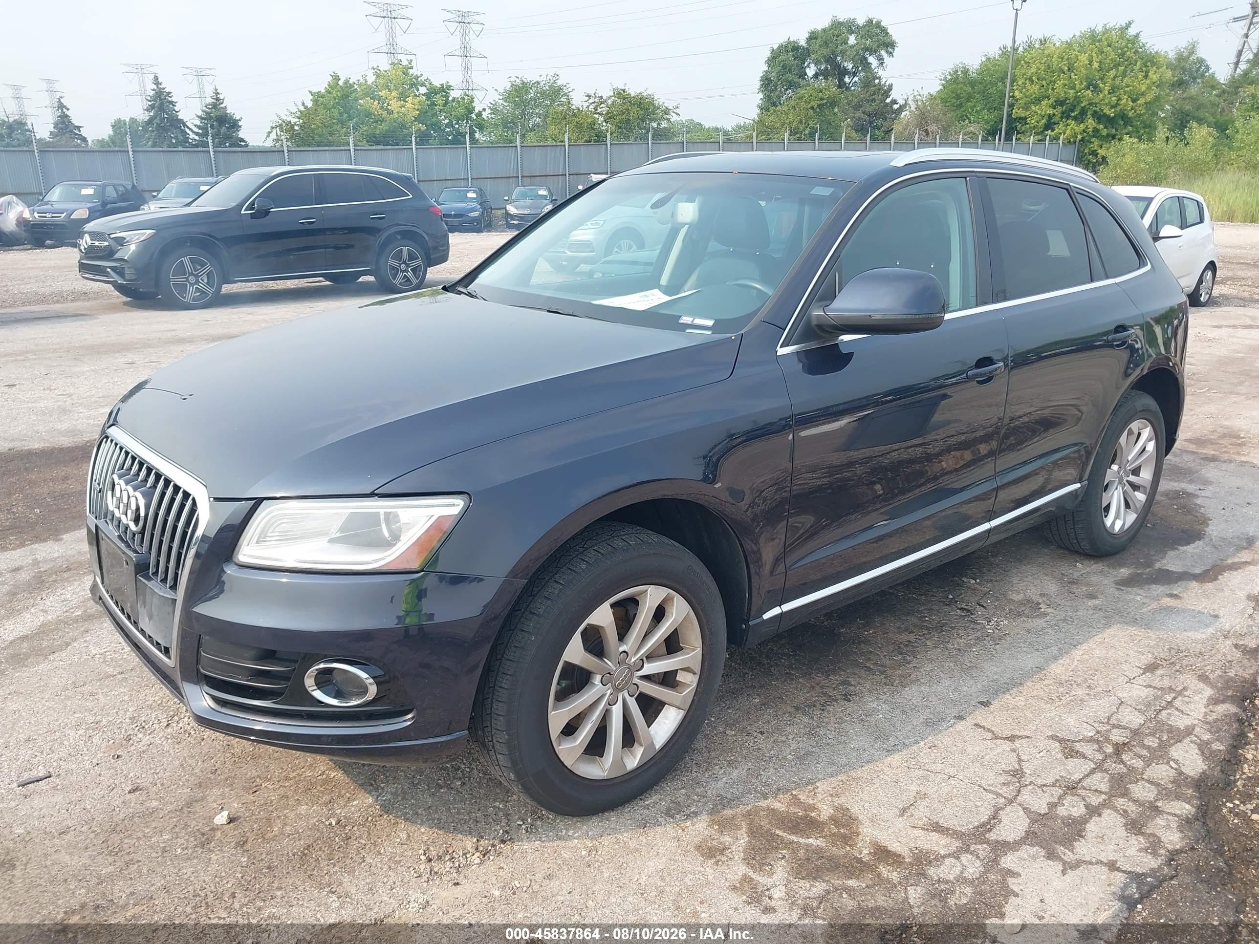 2014 Audi Q5 2.0t Premium Синий vin: WA1LFAFP6EA078641