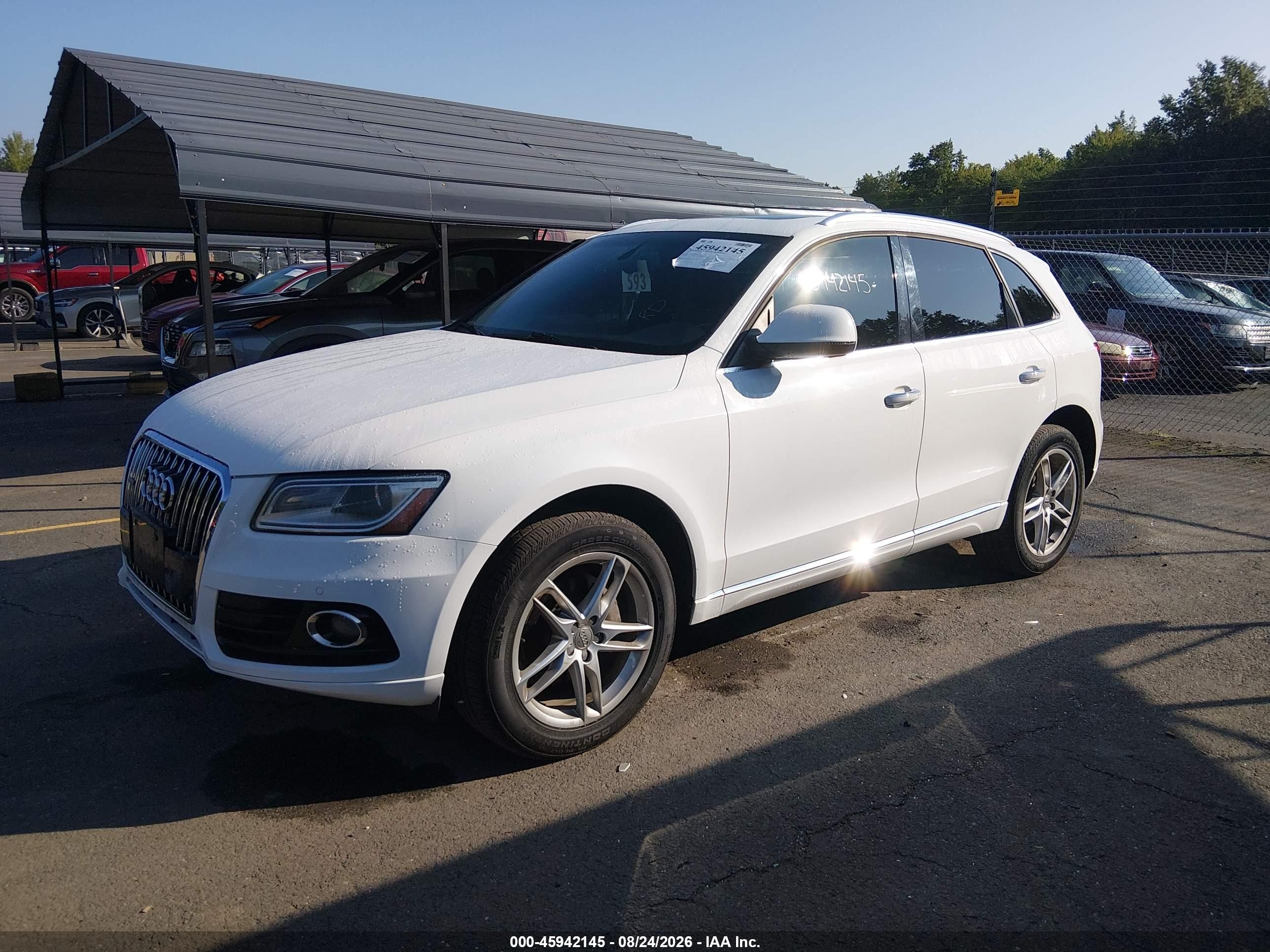 2015 Audi Q5 2.0t Premium White vin: WA1LFAFP6FA022264