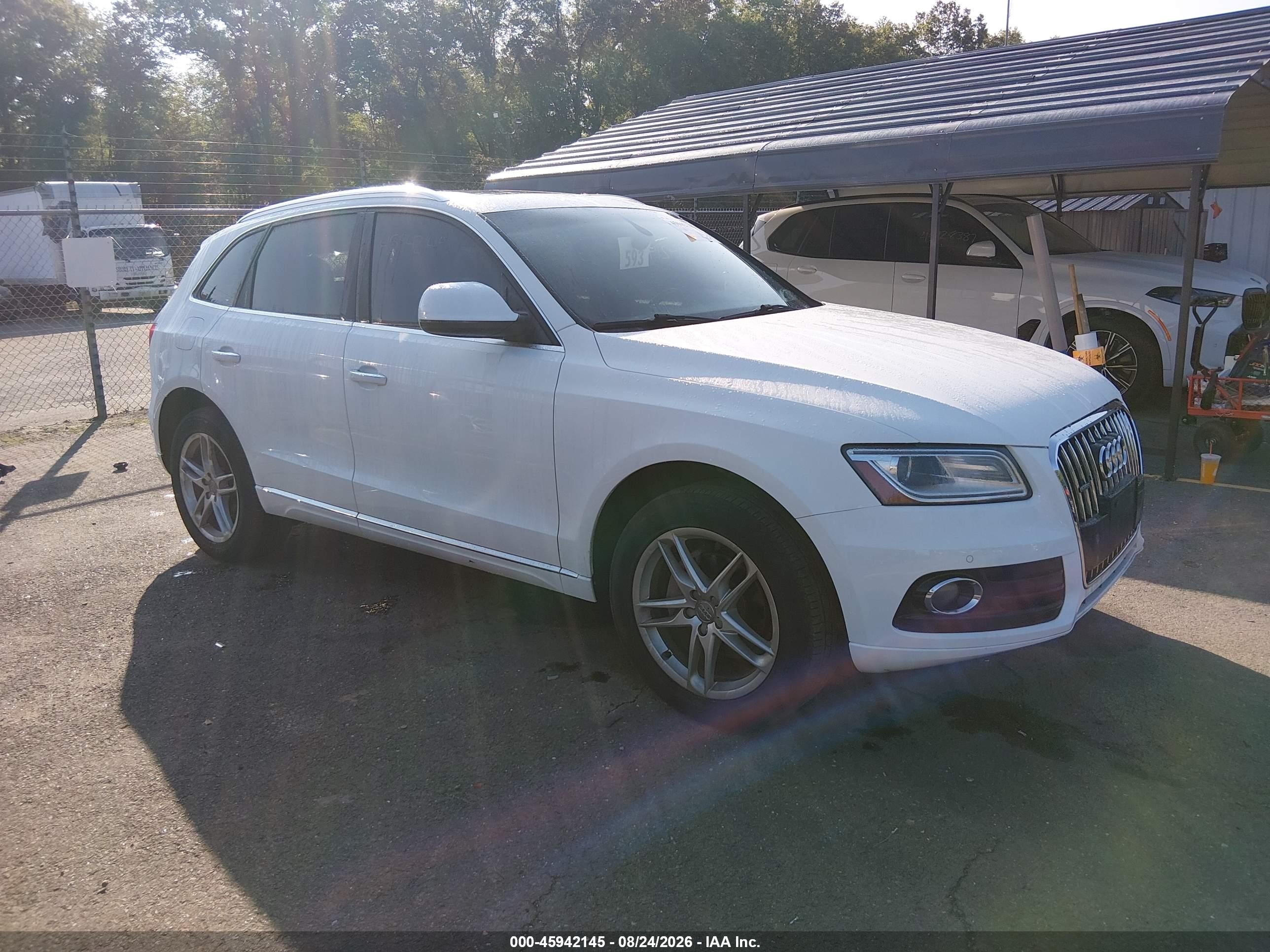 2015 Audi Q5 2.0t Premium White vin: WA1LFAFP6FA022264