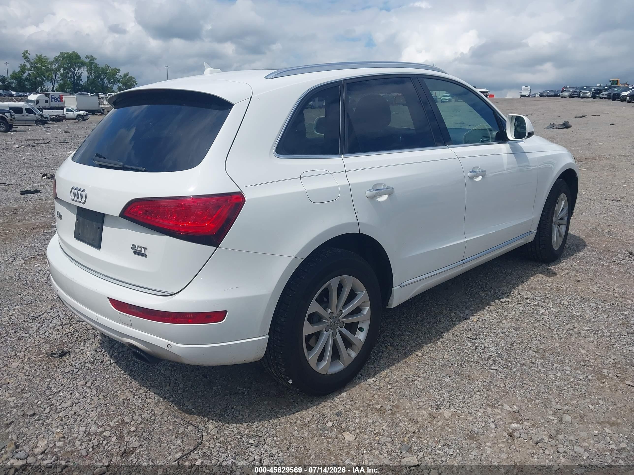 2015 Audi Q5 2.0t Premium White vin: WA1LFAFP6FA072873