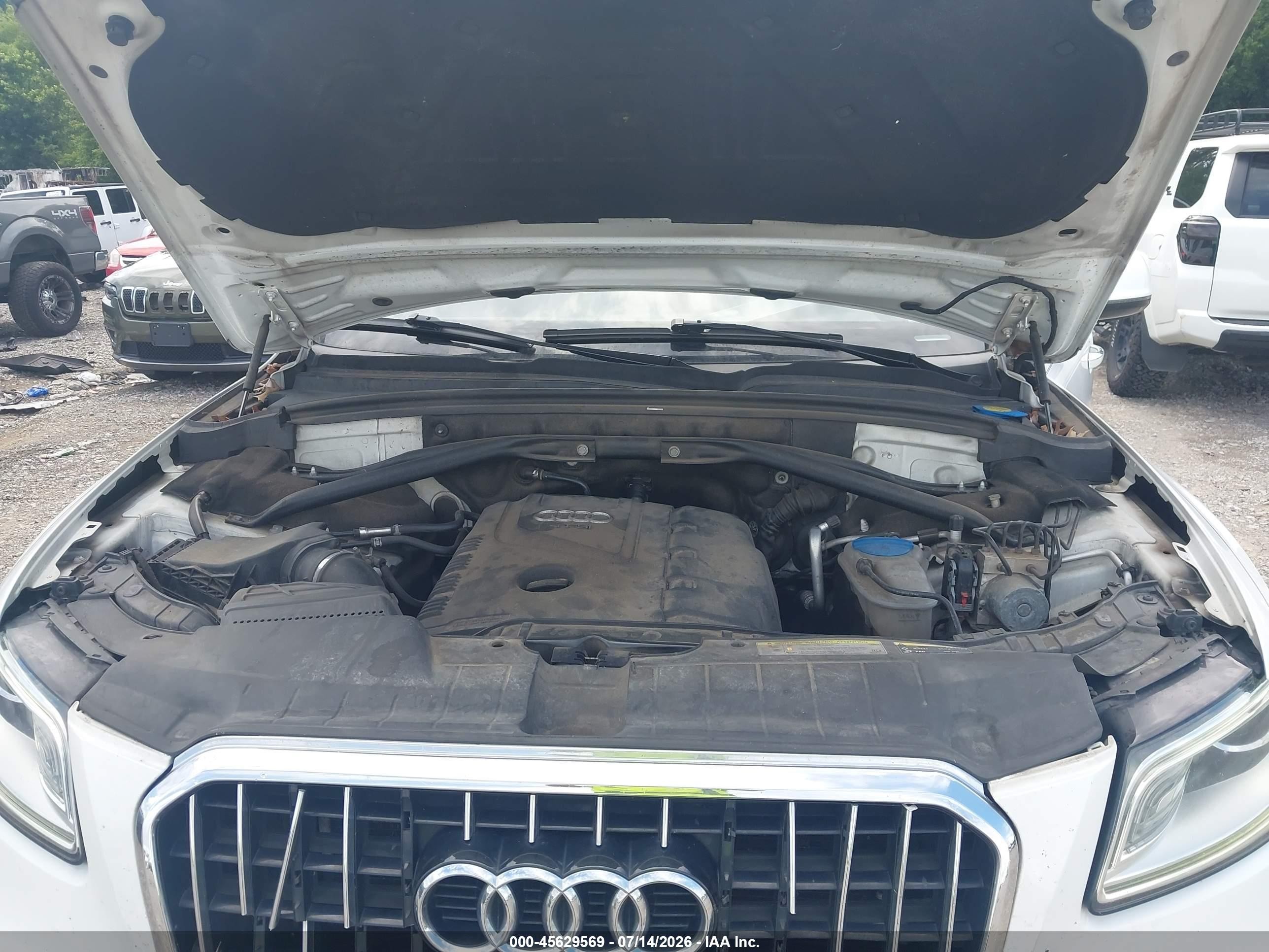 2015 Audi Q5 2.0t Premium White vin: WA1LFAFP6FA072873