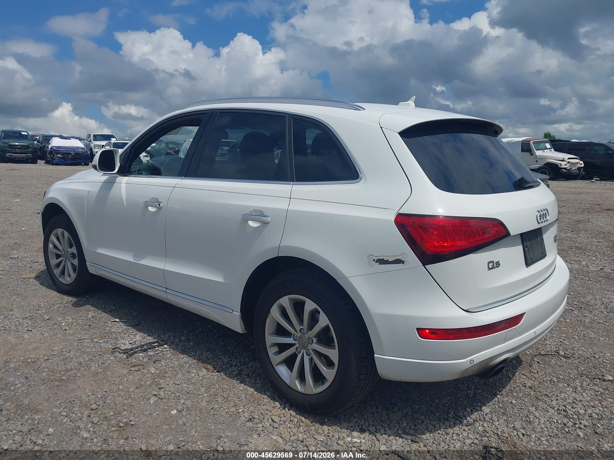 2015 Audi Q5 2.0t Premium White vin: WA1LFAFP6FA072873