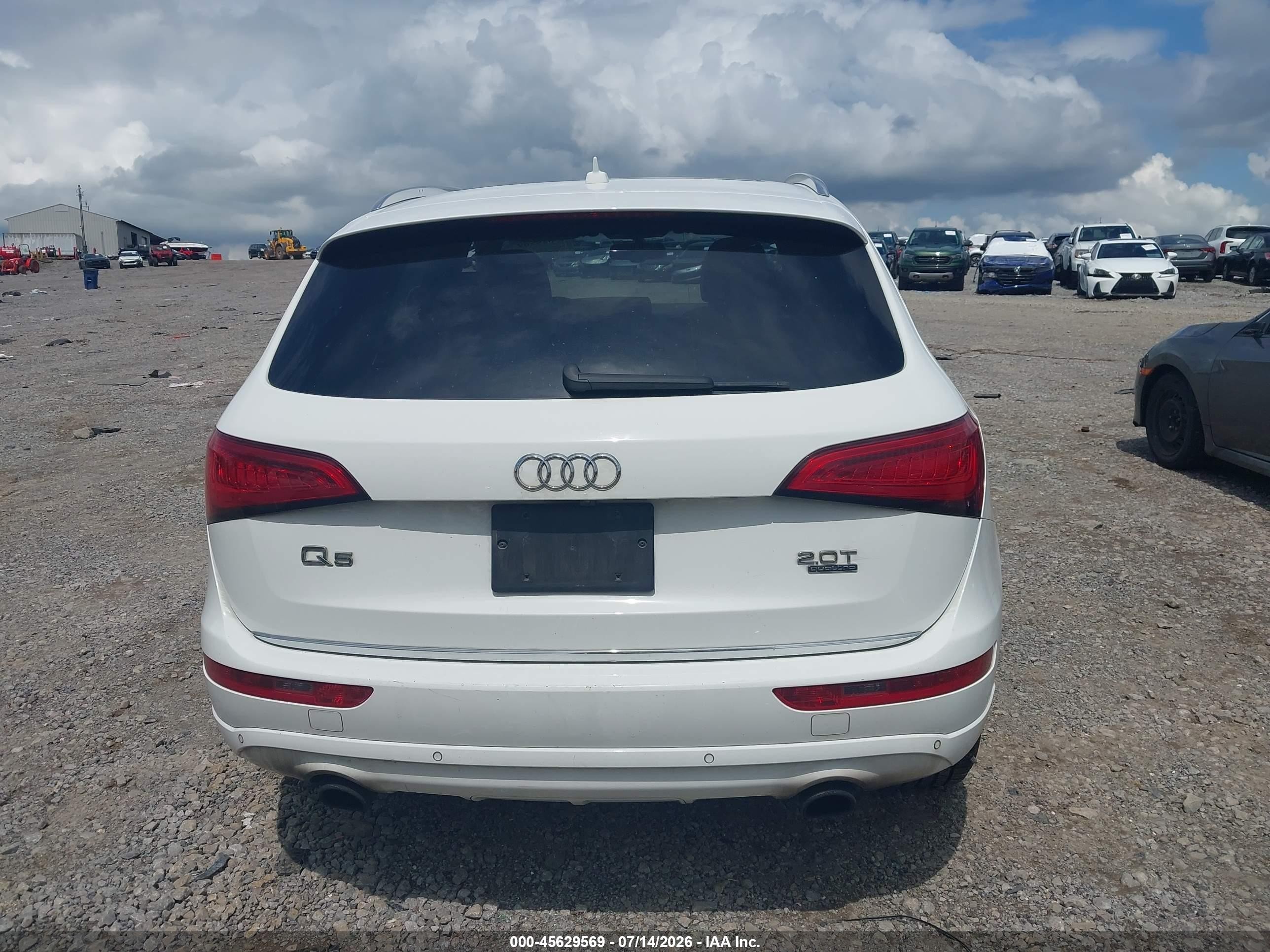 2015 Audi Q5 2.0t Premium White vin: WA1LFAFP6FA072873