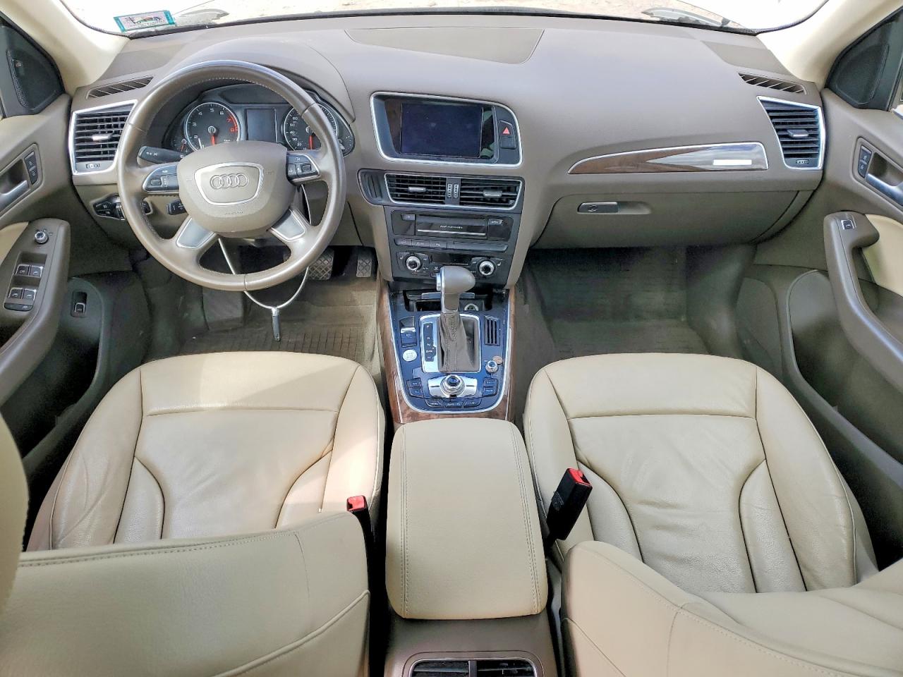 2015 Audi Q5 Premium Plus Beige vin: WA1LFAFP6FA074042
