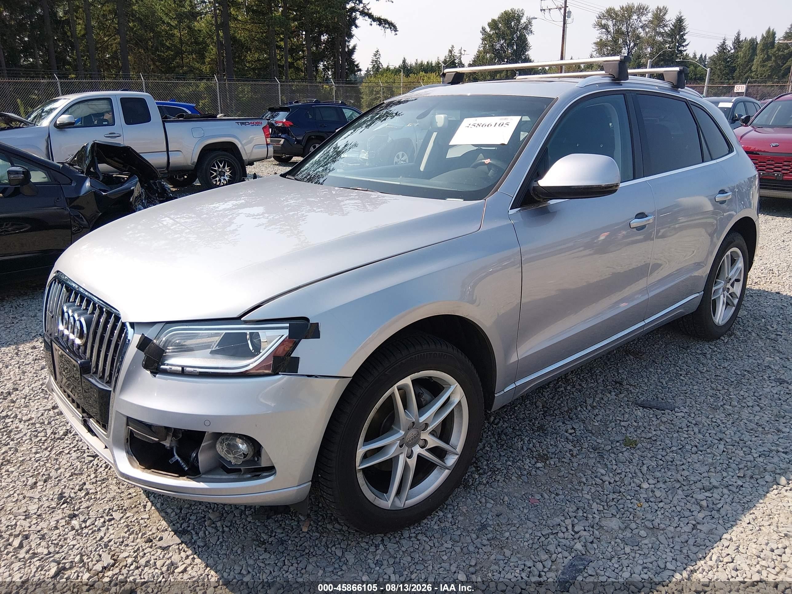 2015 Audi Q5 2.0t Premium Silver vin: WA1LFAFP6FA099815