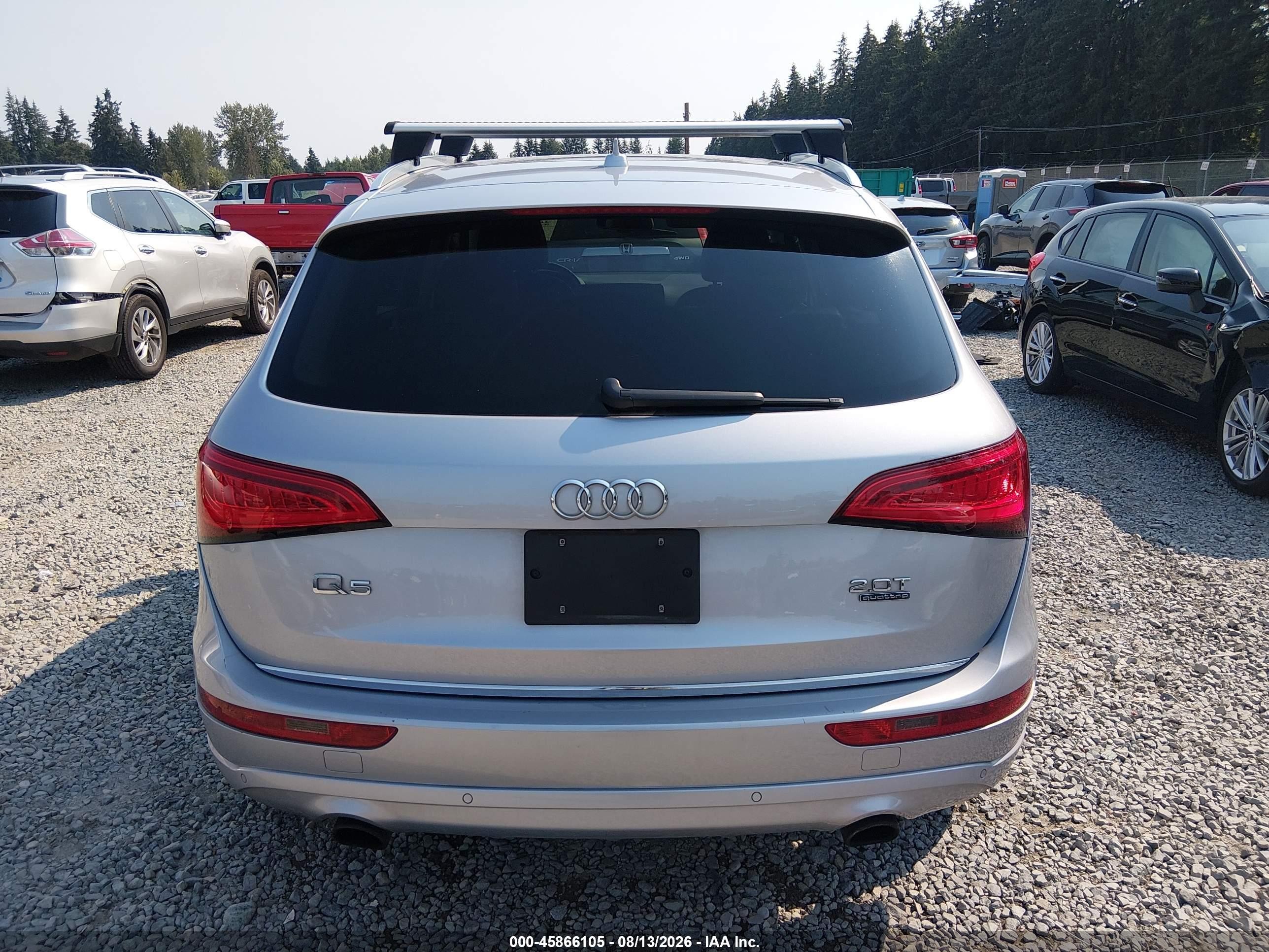 2015 Audi Q5 2.0t Premium Silver vin: WA1LFAFP6FA099815
