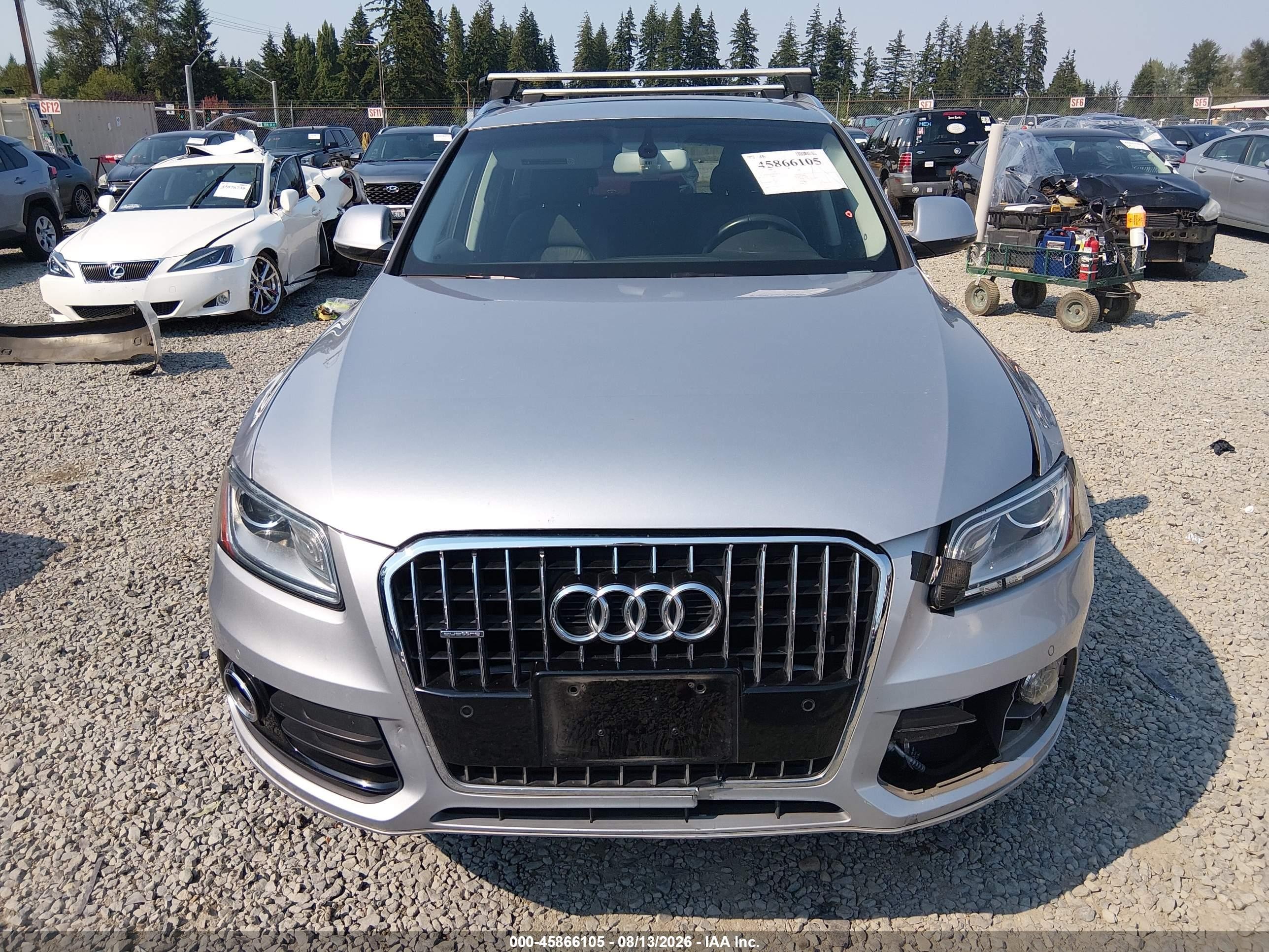 2015 Audi Q5 2.0t Premium Silver vin: WA1LFAFP6FA099815