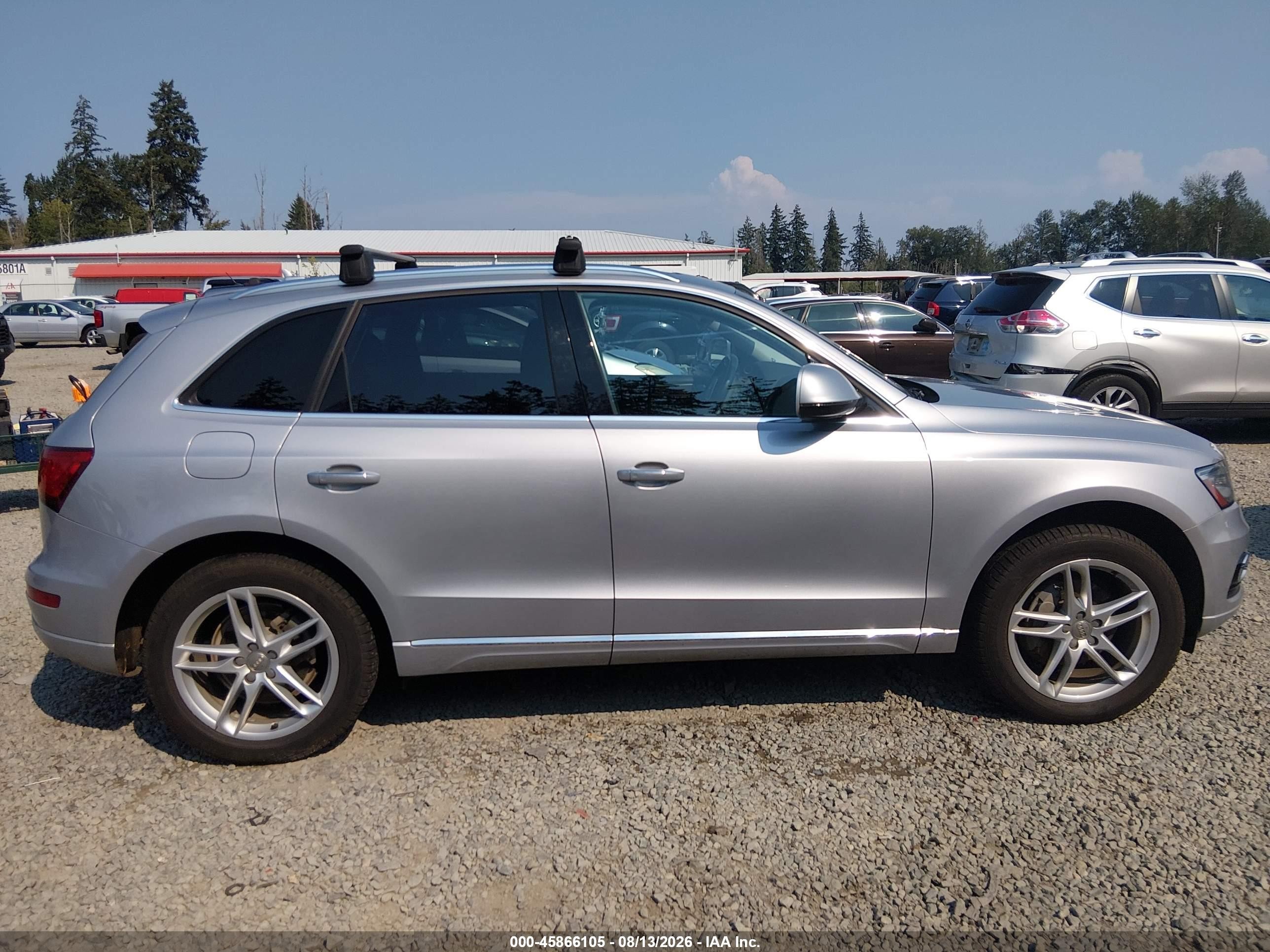 2015 Audi Q5 2.0t Premium Silver vin: WA1LFAFP6FA099815