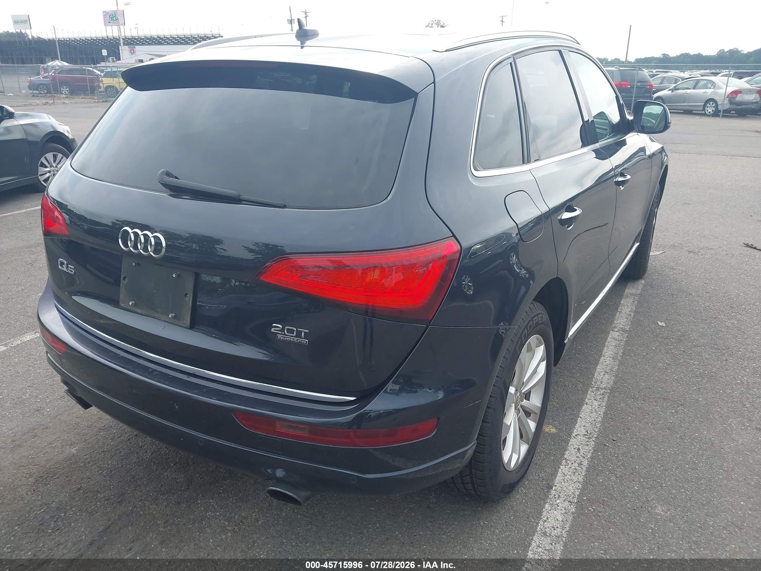 2015 Audi Q5 2.0t Premium Dark Blue vin: WA1LFAFP6FA099894