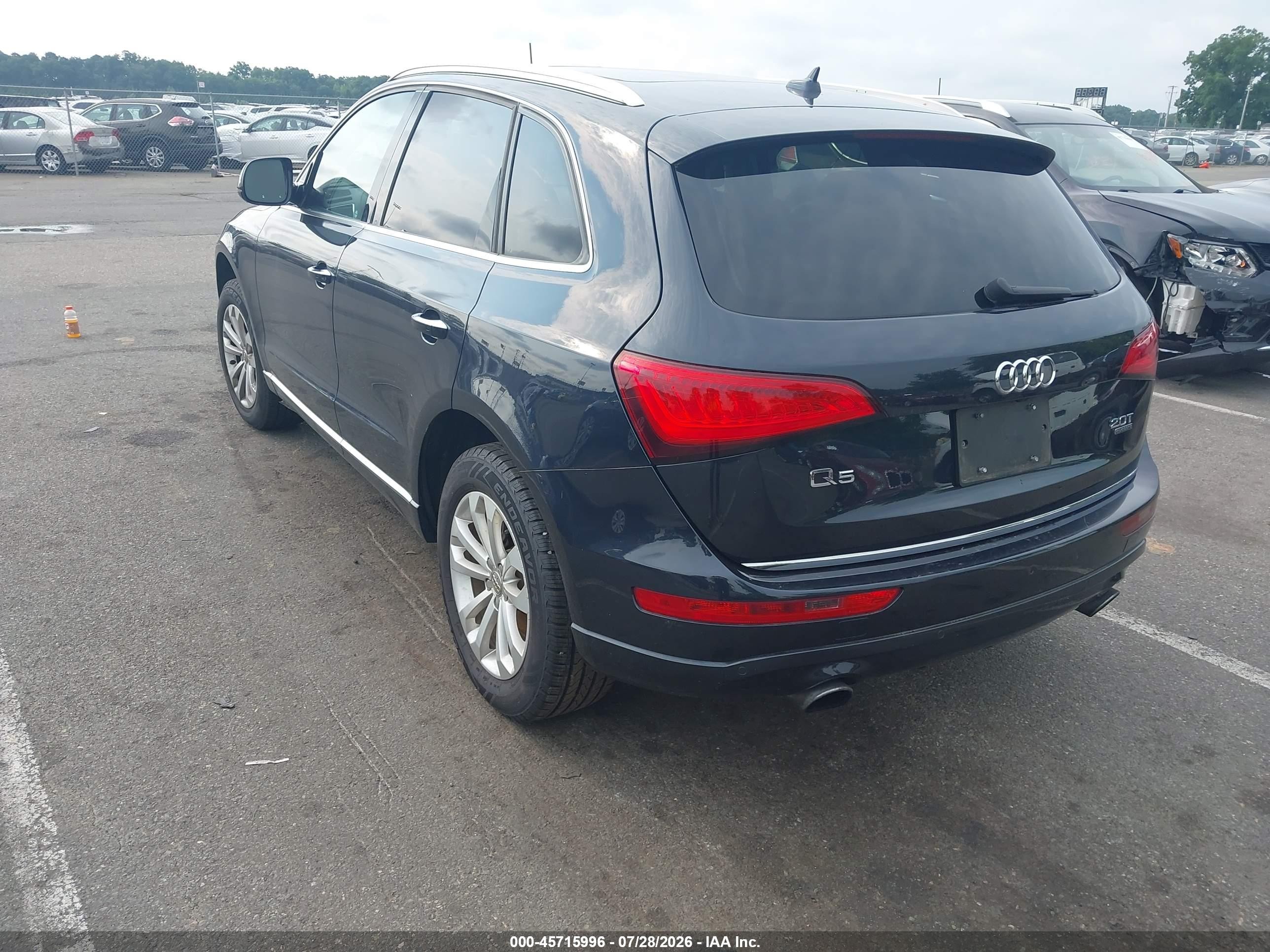 2015 Audi Q5 2.0t Premium Dark Blue vin: WA1LFAFP6FA099894