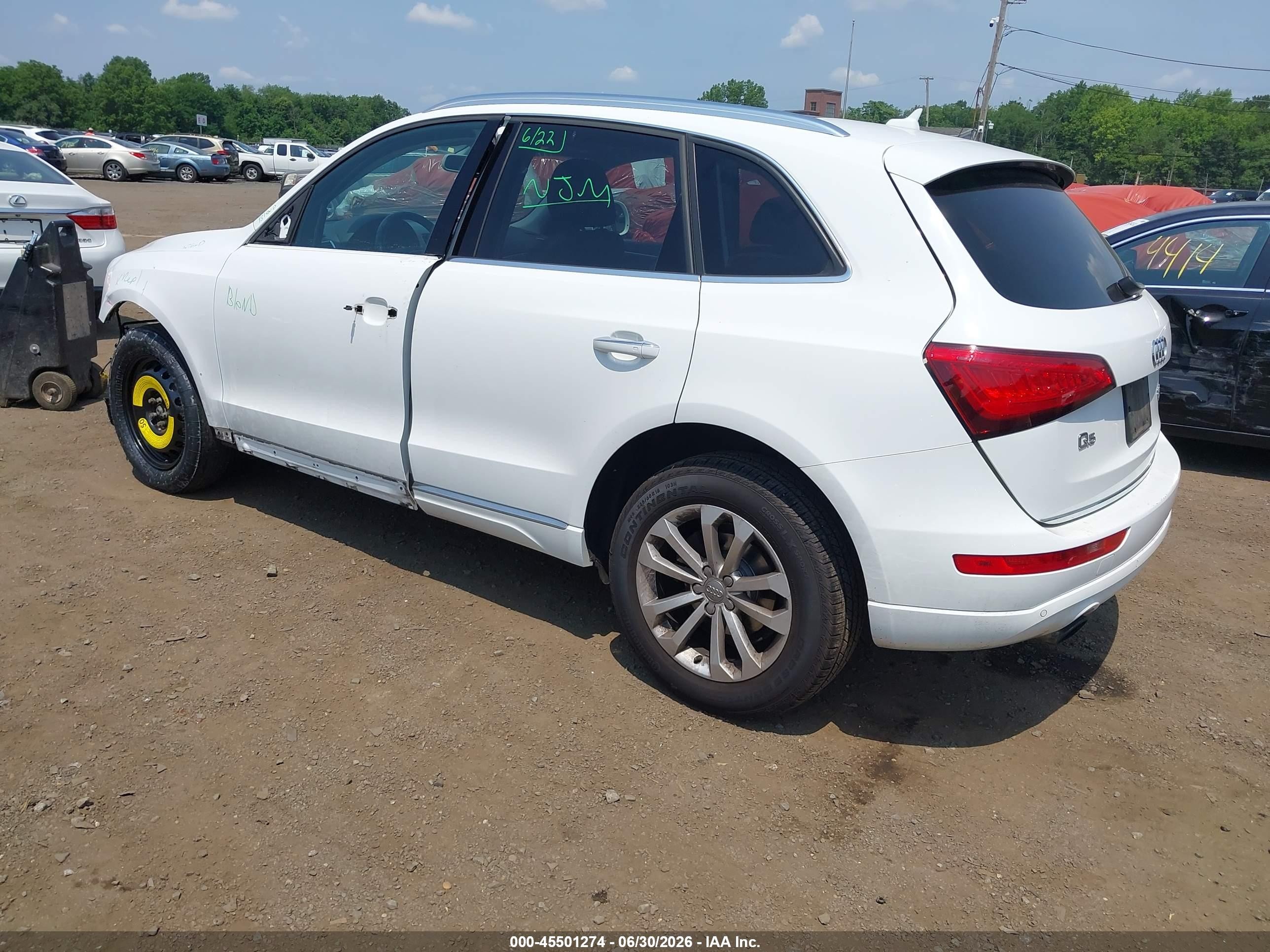 2015 Audi Q5 2.0t Premium White vin: WA1LFAFP6FA133607