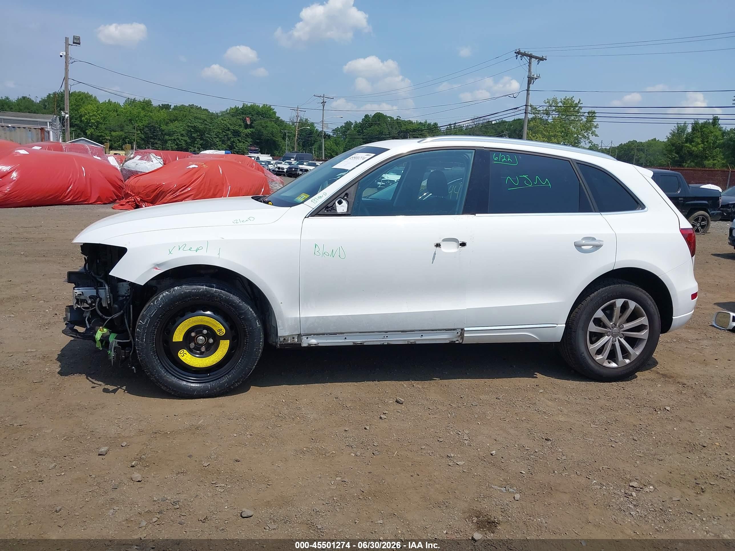2015 Audi Q5 2.0t Premium White vin: WA1LFAFP6FA133607