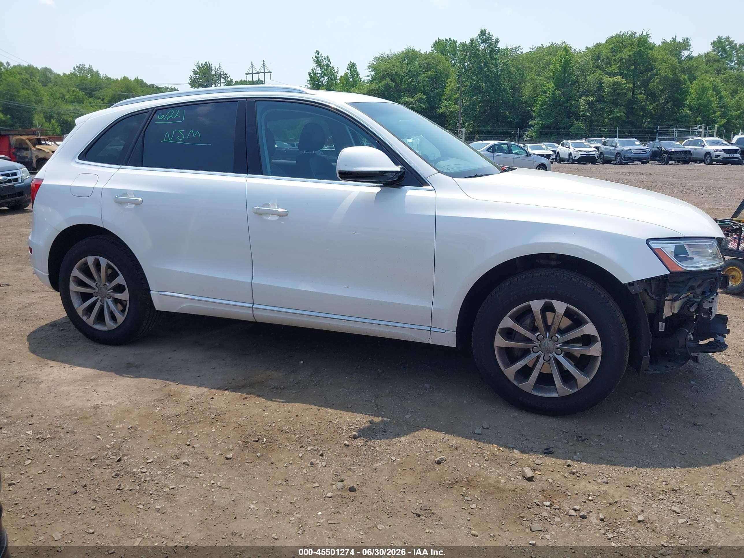 2015 Audi Q5 2.0t Premium White vin: WA1LFAFP6FA133607