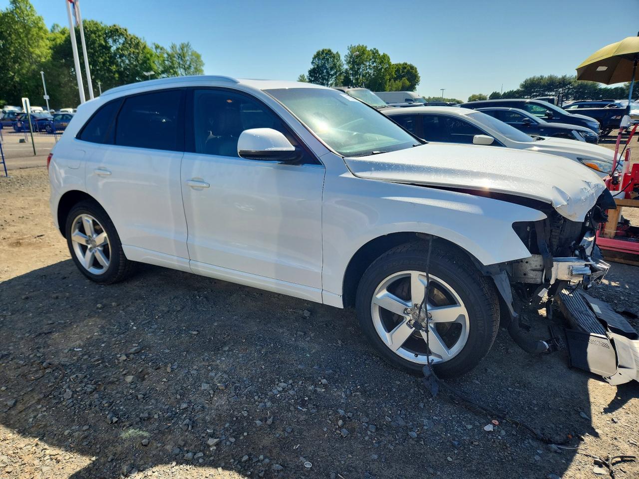 2012 Audi Q5 Premium Plus White vin: WA1LFAFP7CA015125