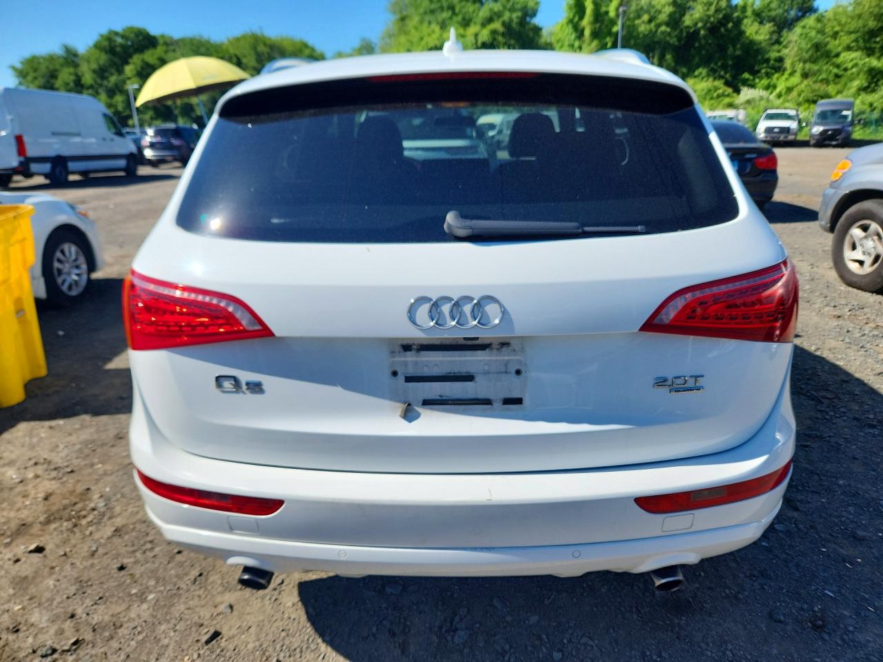 2012 Audi Q5 Premium Plus White vin: WA1LFAFP7CA015125