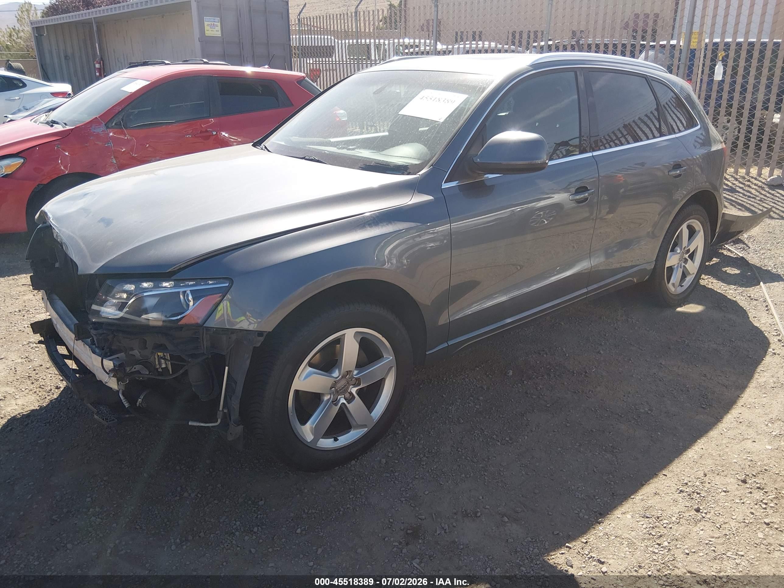 2012 Audi Q5 2.0t Premium Silver vin: WA1LFAFP7CA030949