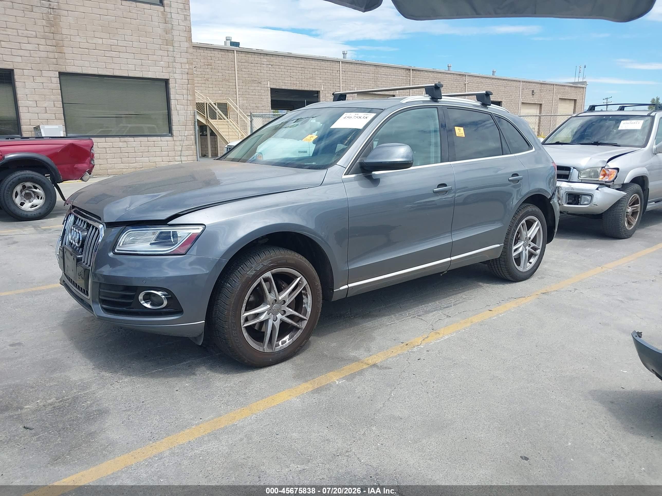 2013 Audi Q5 2.0t Premium Gray vin: WA1LFAFP7DA081353