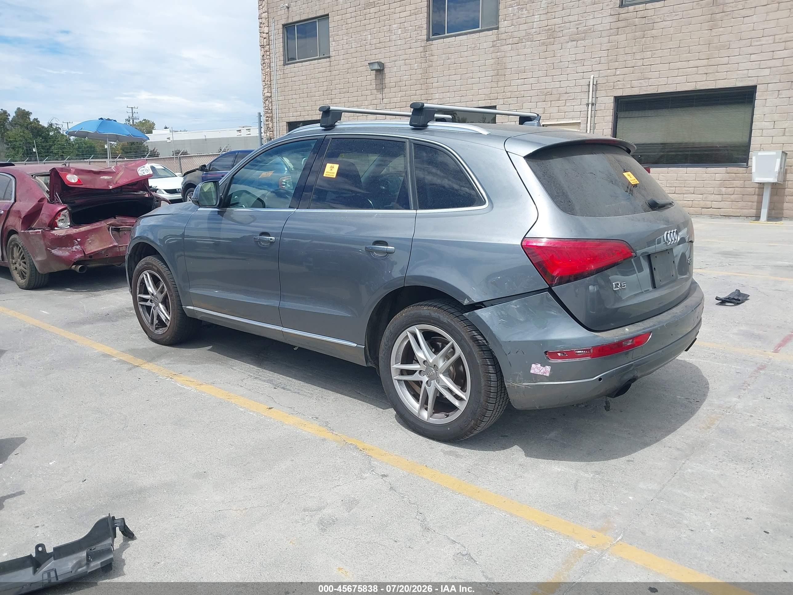2013 Audi Q5 2.0t Premium Gray vin: WA1LFAFP7DA081353