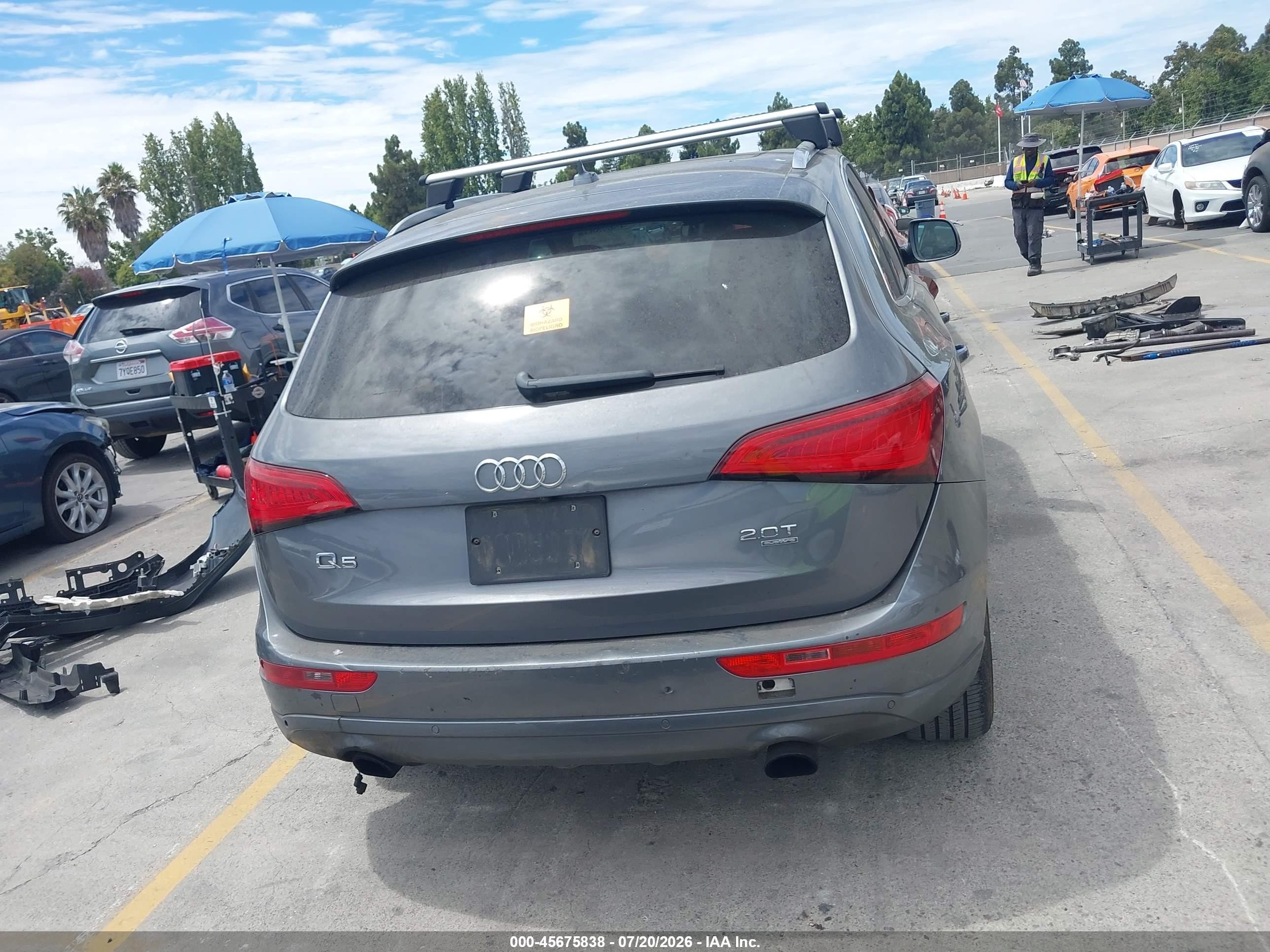 2013 Audi Q5 2.0t Premium Gray vin: WA1LFAFP7DA081353