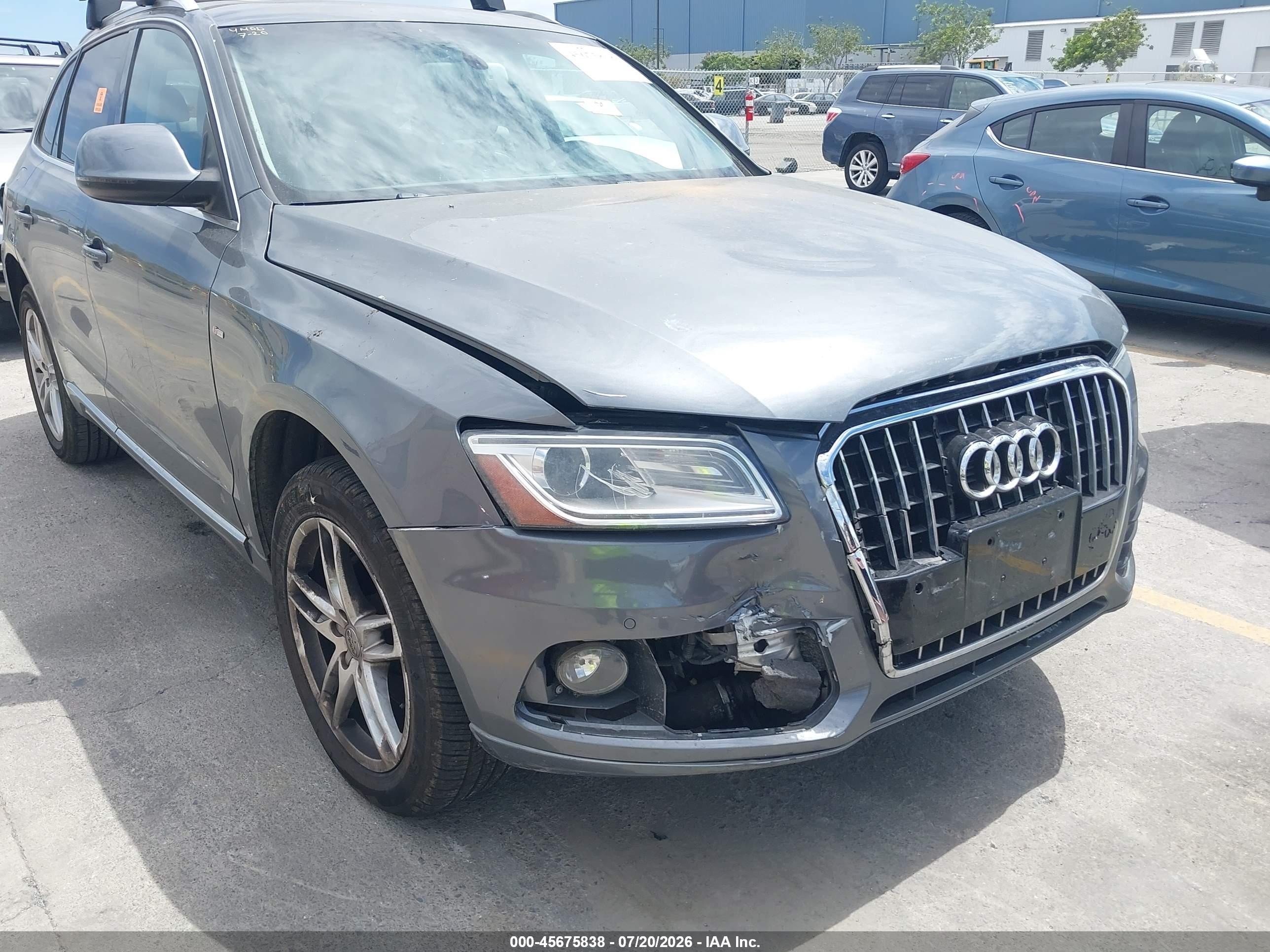 2013 Audi Q5 2.0t Premium Gray vin: WA1LFAFP7DA081353