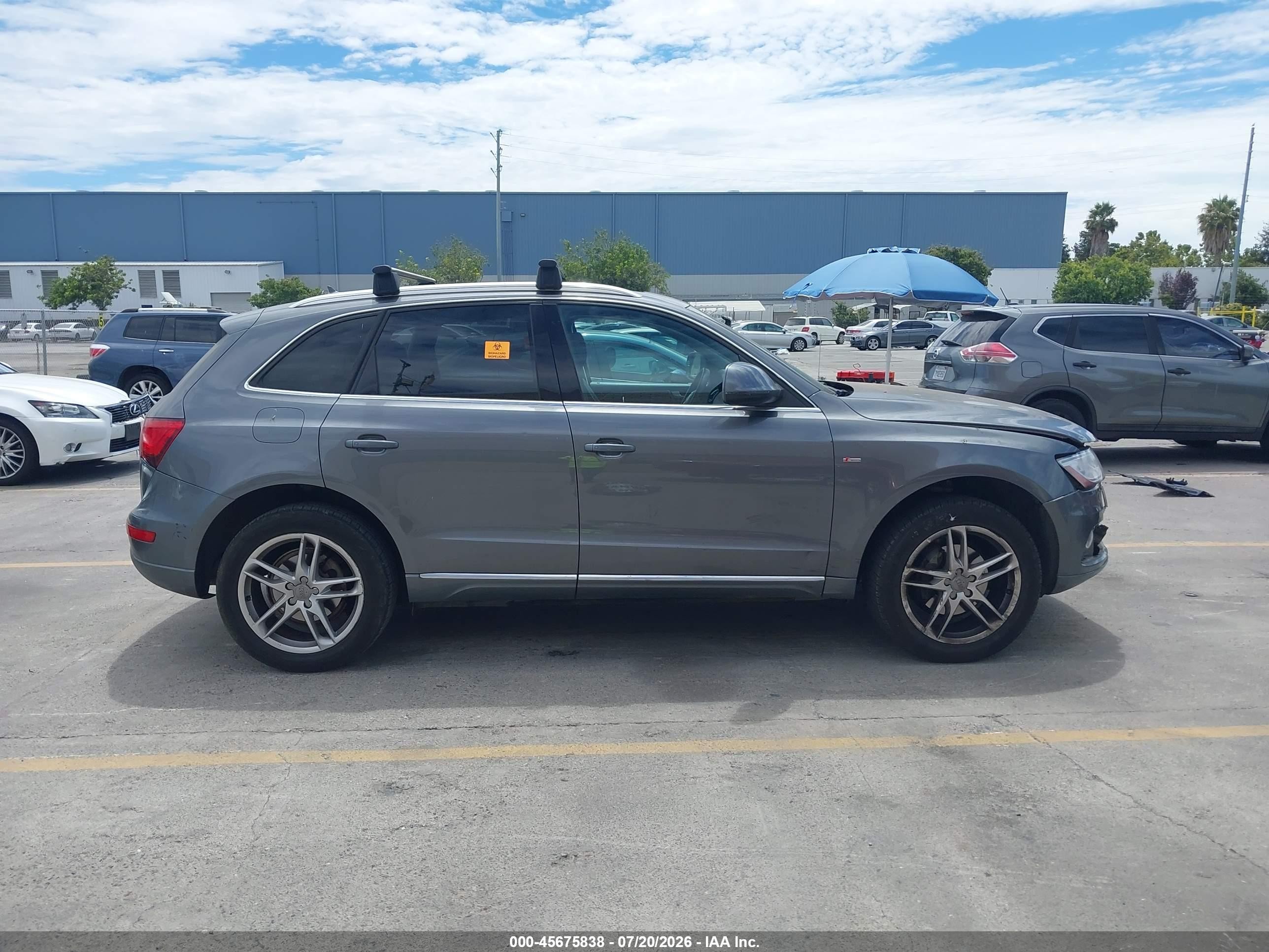 2013 Audi Q5 2.0t Premium Gray vin: WA1LFAFP7DA081353