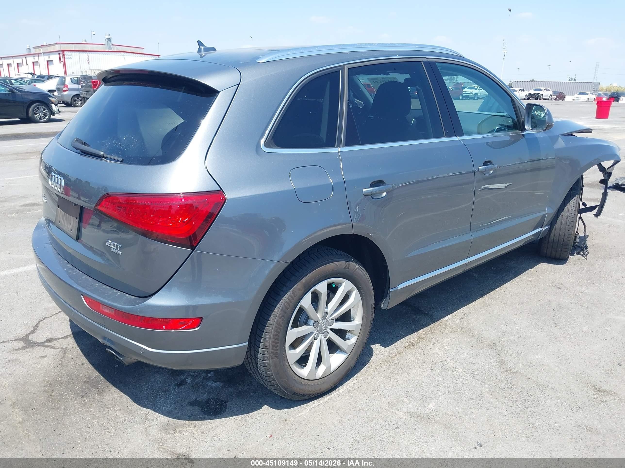 2013 Audi Q5 2.0t Premium Gray vin: WA1LFAFP7DA092885