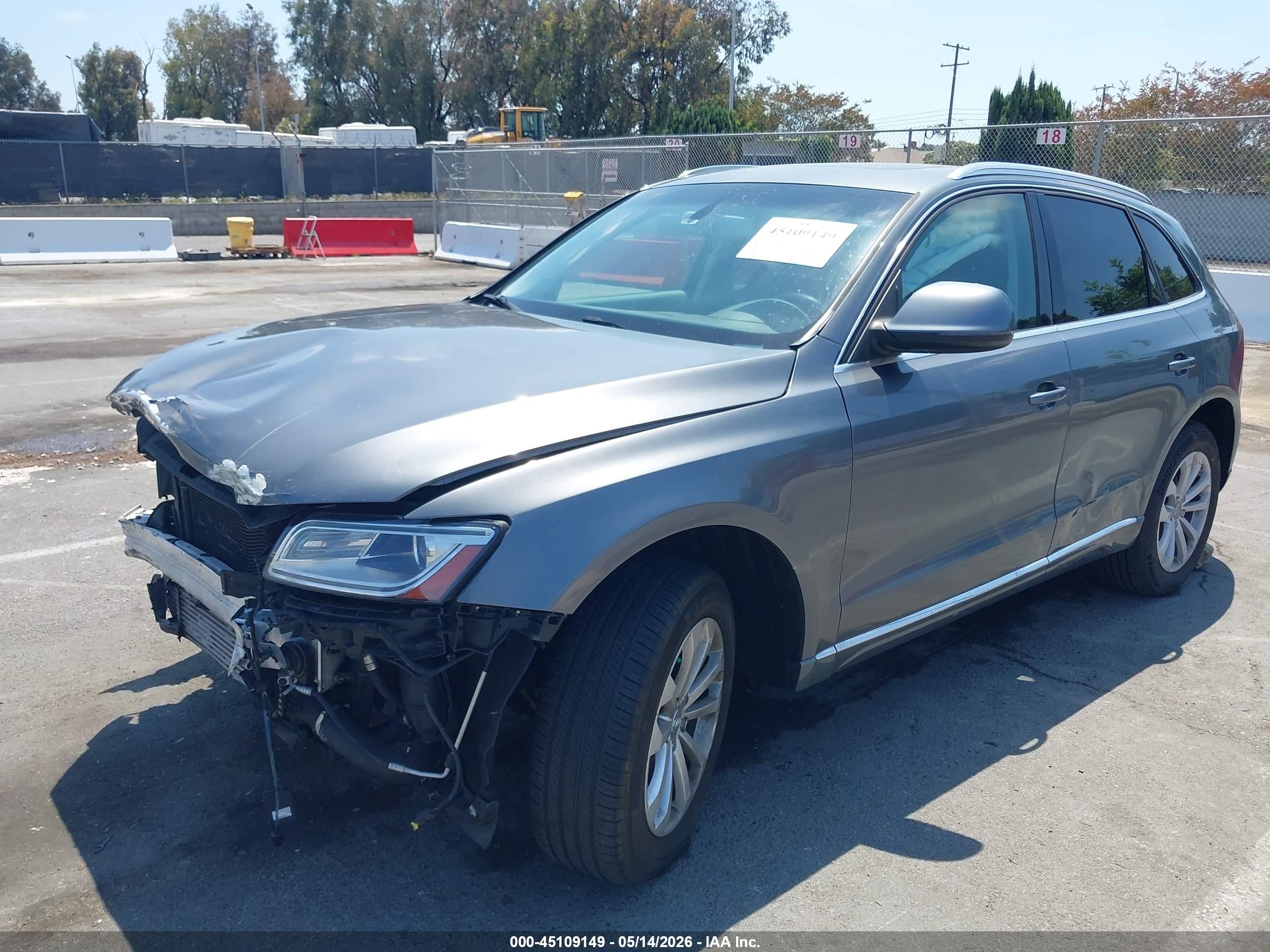 2013 Audi Q5 2.0t Premium Gray vin: WA1LFAFP7DA092885