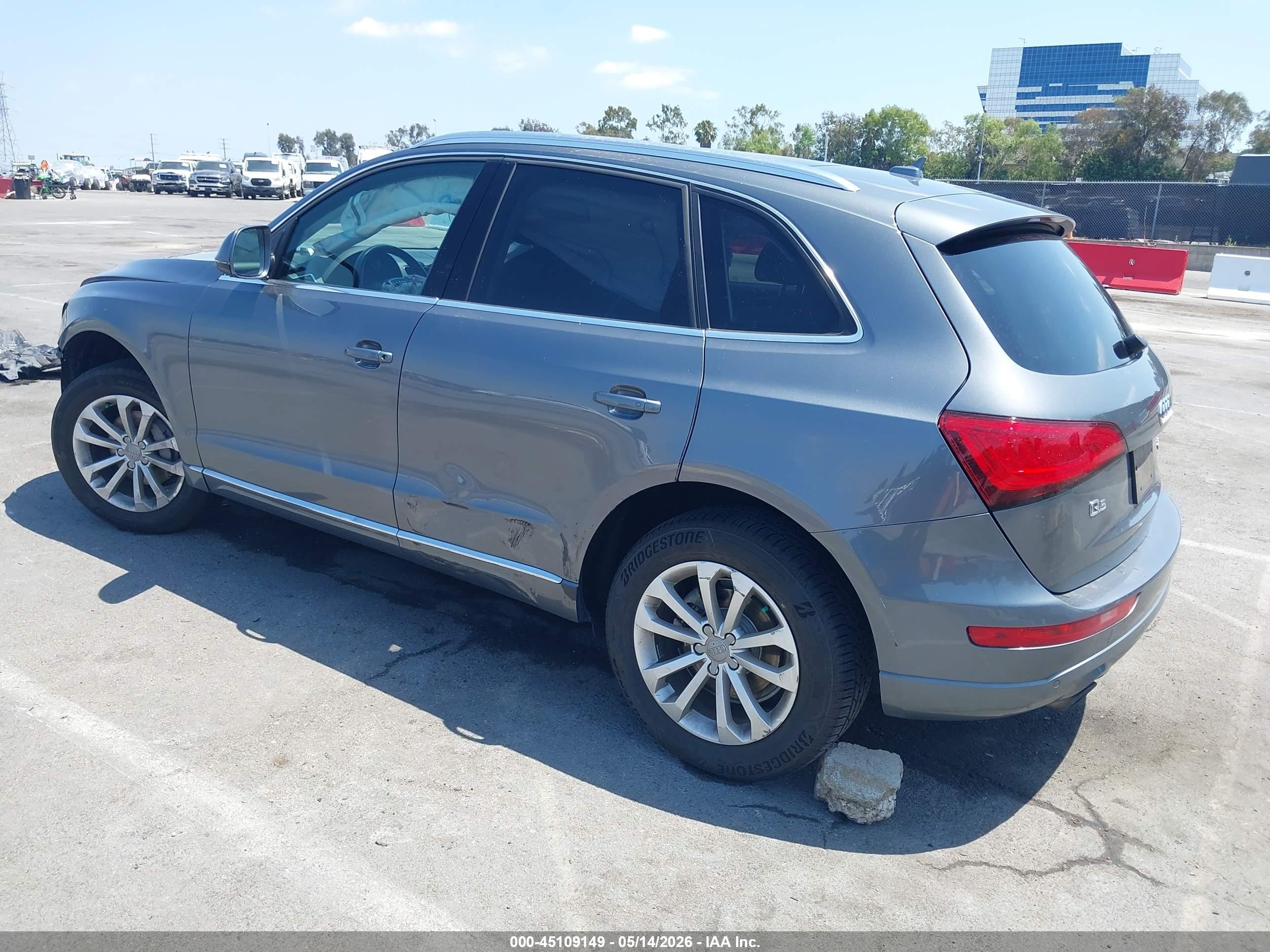 2013 Audi Q5 2.0t Premium Gray vin: WA1LFAFP7DA092885