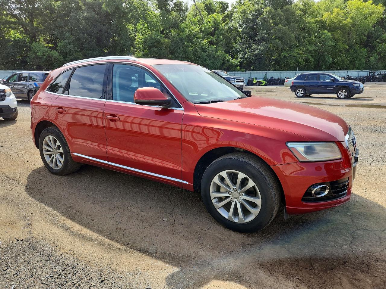 2014 Audi Q5 Premium Plus Orange vin: WA1LFAFP7EA007898