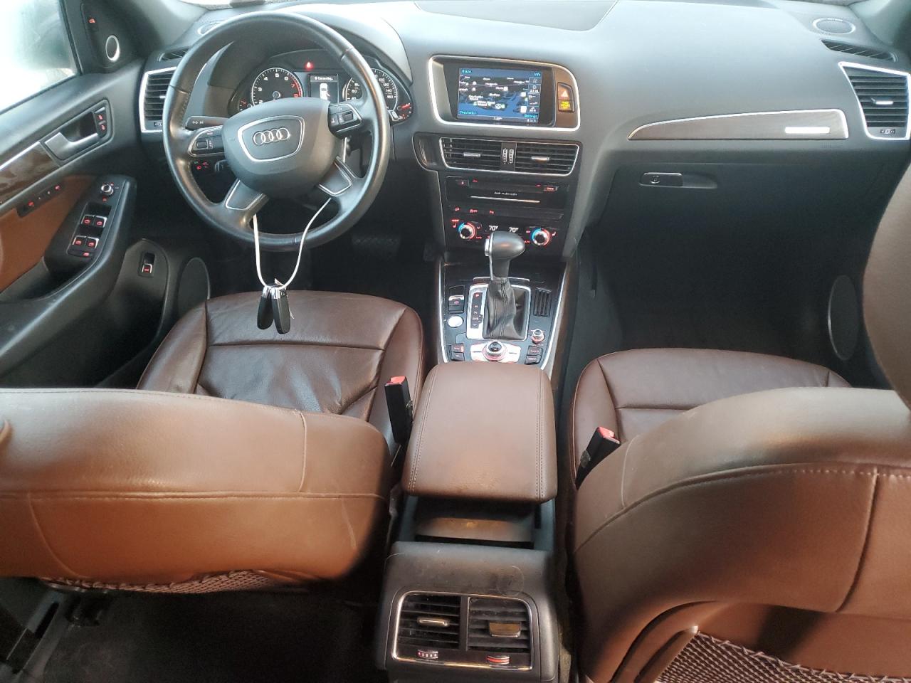 2014 Audi Q5 Premium Plus Brown vin: WA1LFAFP7EA040934
