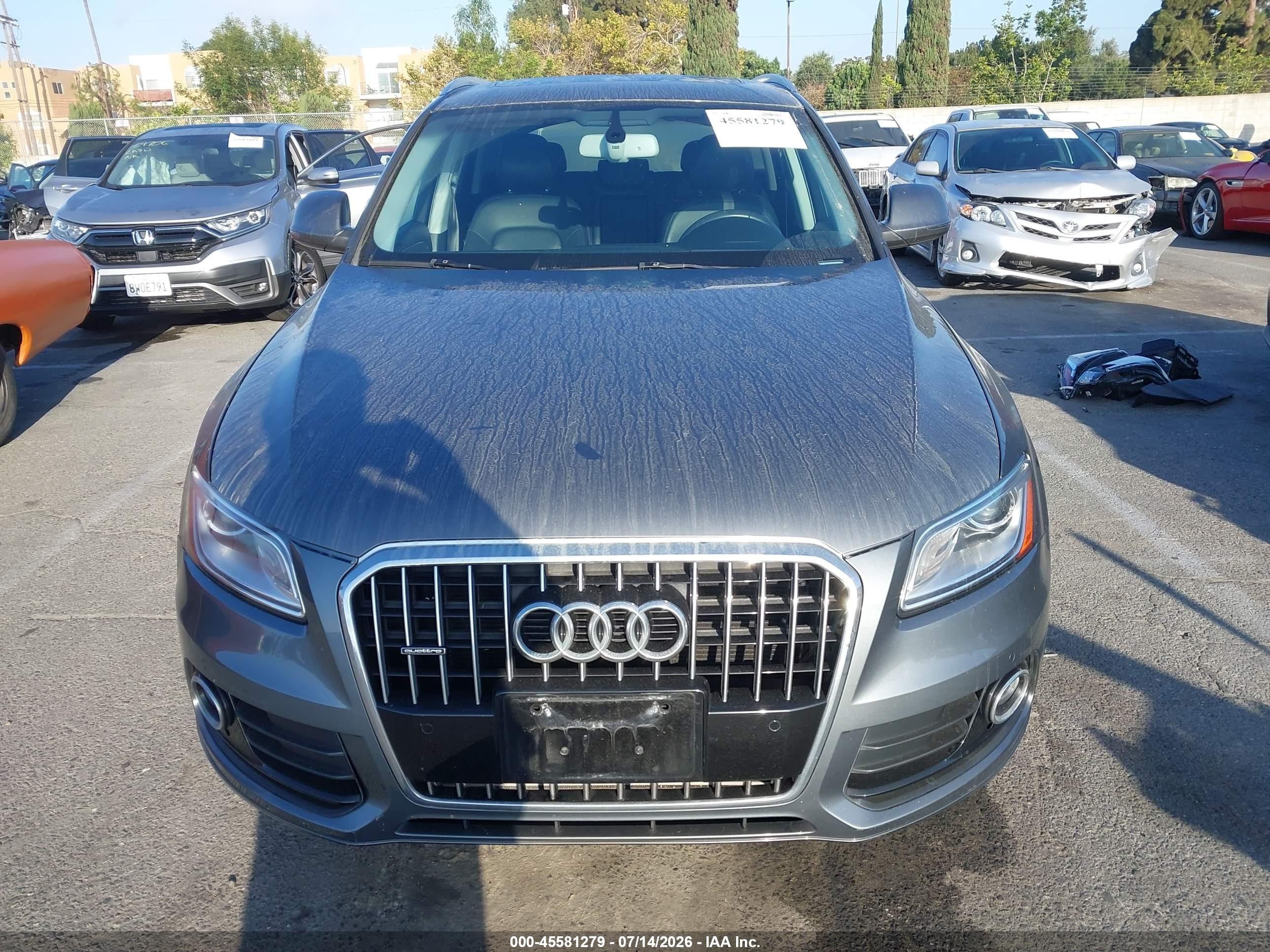 2014 Audi Q5 2.0t Premium Gray vin: WA1LFAFP7EA131248