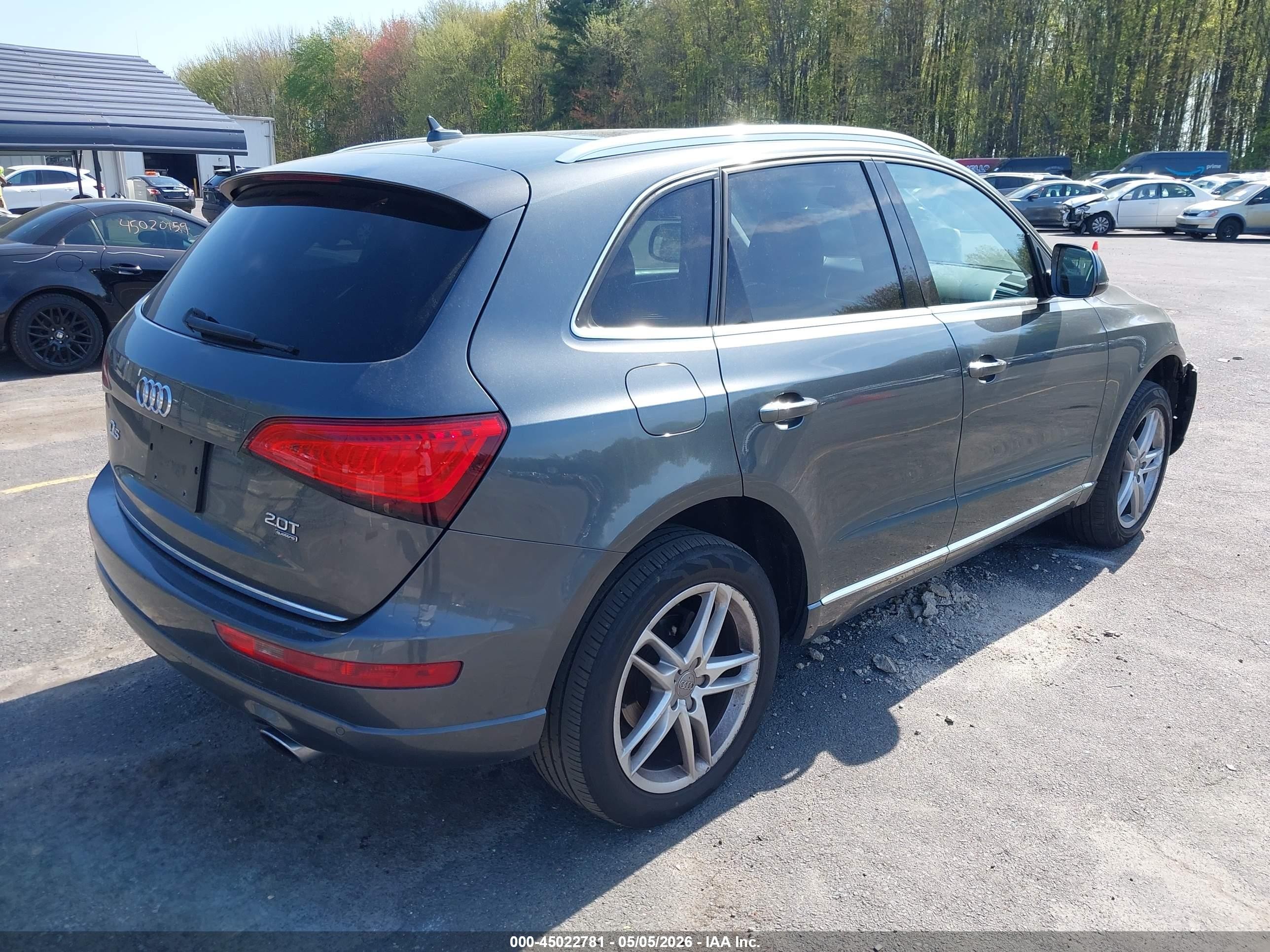 2015 Audi Q5 2.0t Premium Gray vin: WA1LFAFP7FA013153