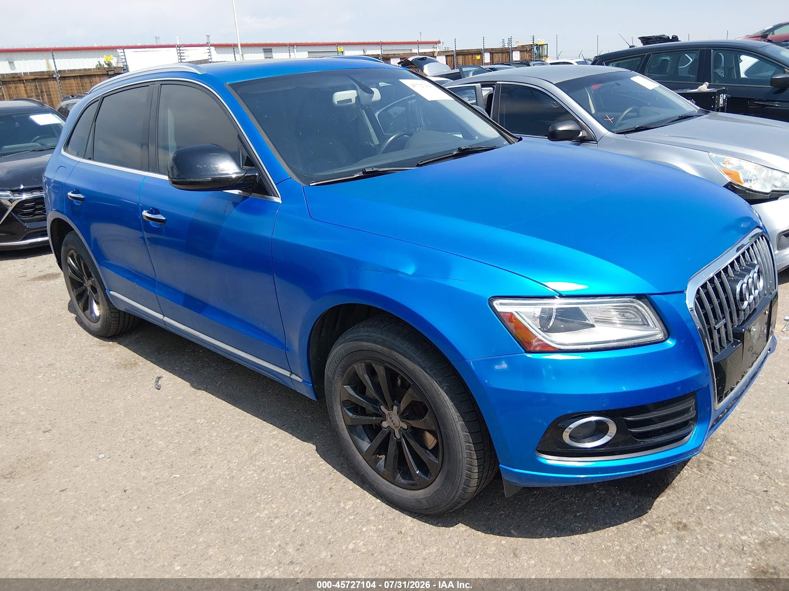 2015 Audi Q5 2.0t Premium Blue vin: WA1LFAFP7FA068900