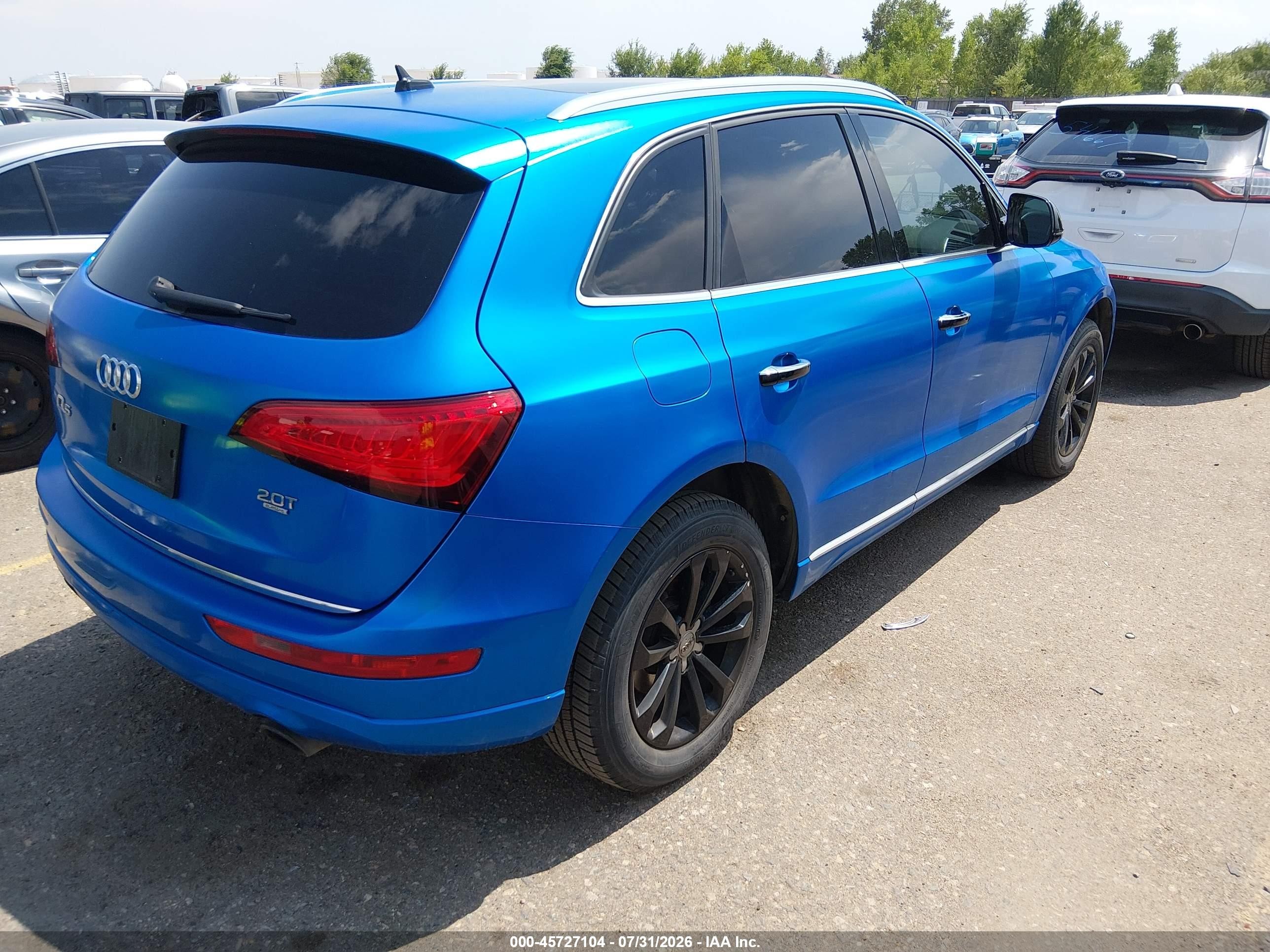2015 Audi Q5 2.0t Premium Blue vin: WA1LFAFP7FA068900