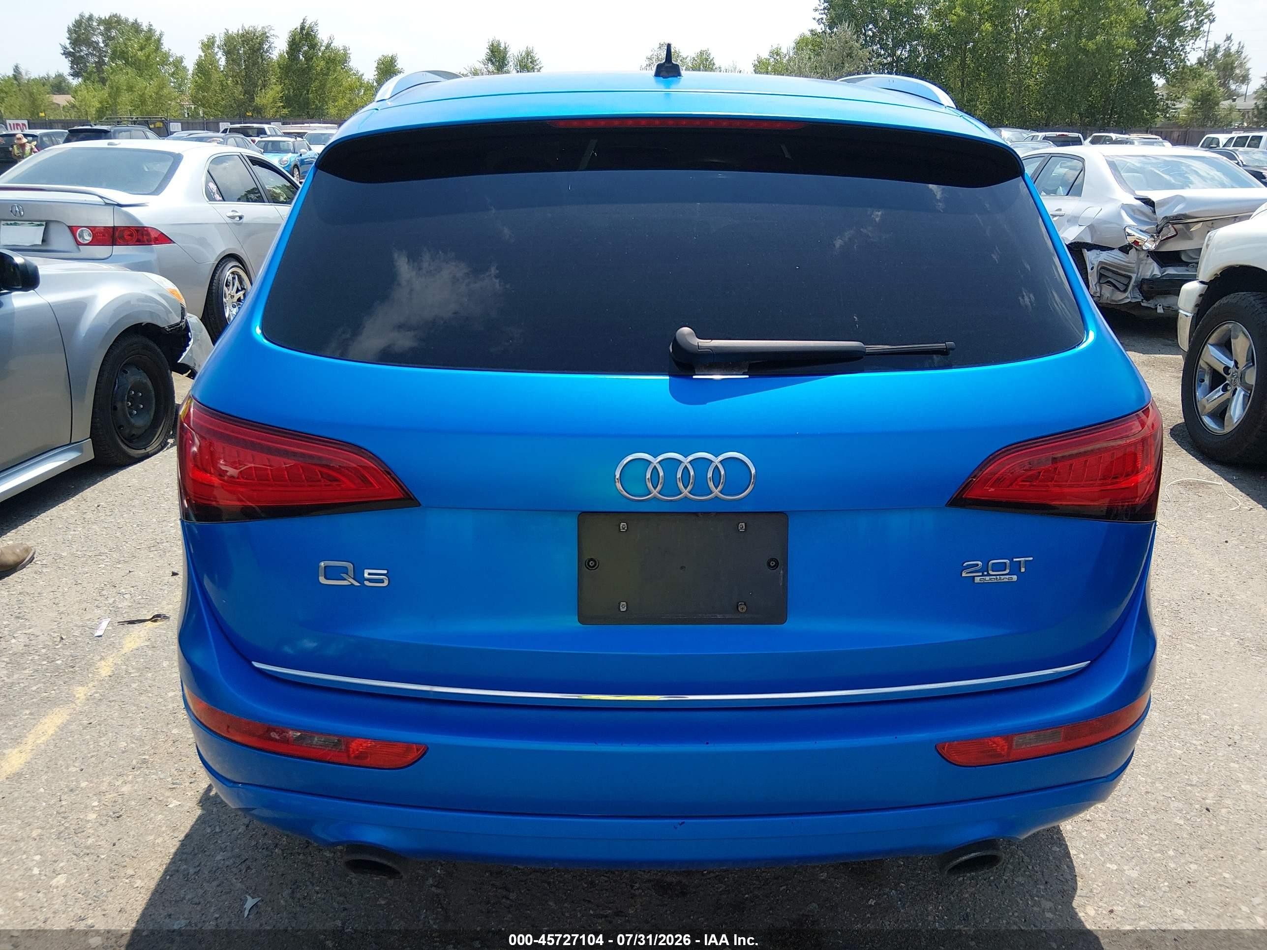 2015 Audi Q5 2.0t Premium Blue vin: WA1LFAFP7FA068900