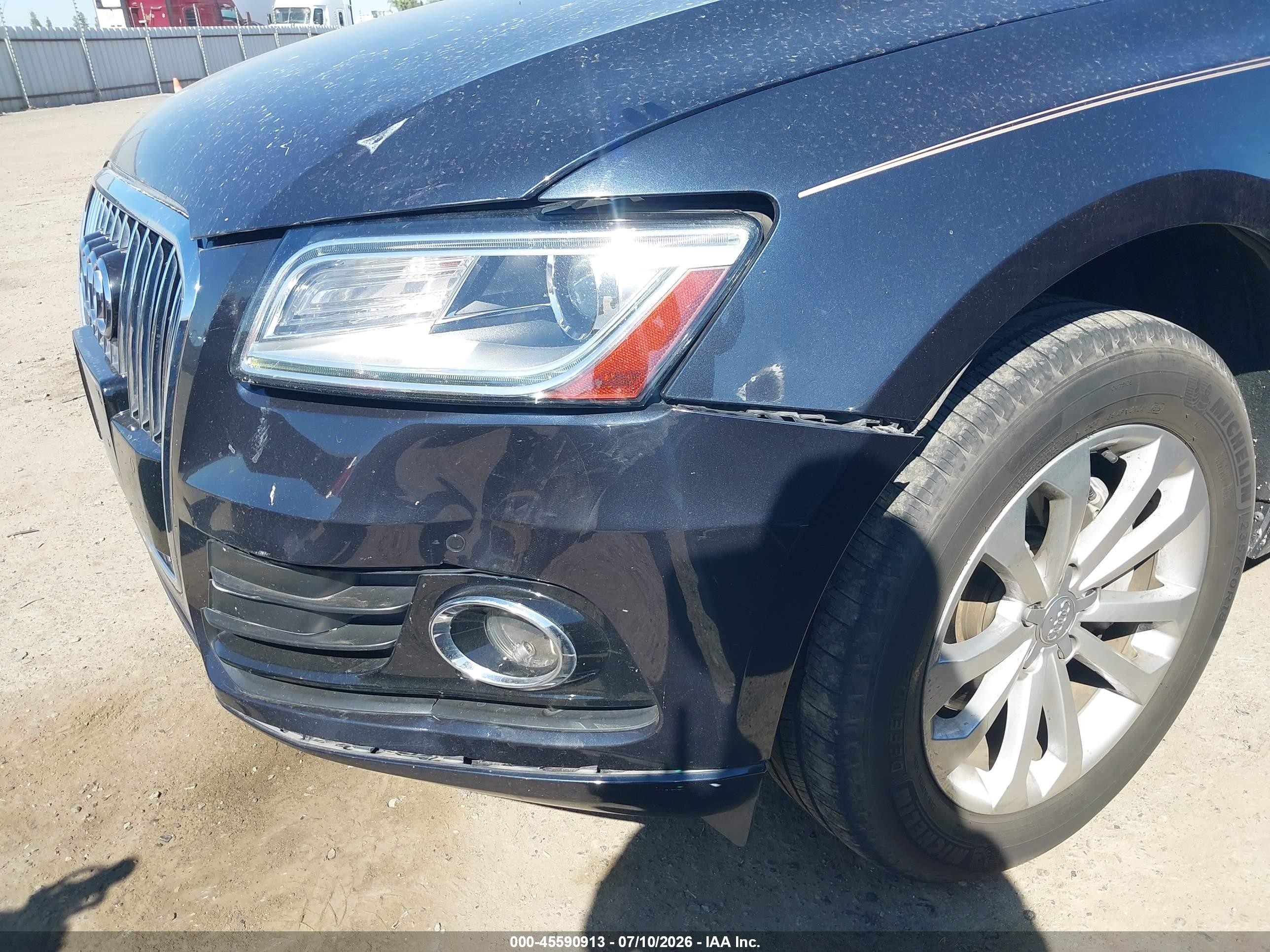 2015 Audi Q5 2.0t Premium Серый vin: WA1LFAFP7FA071506