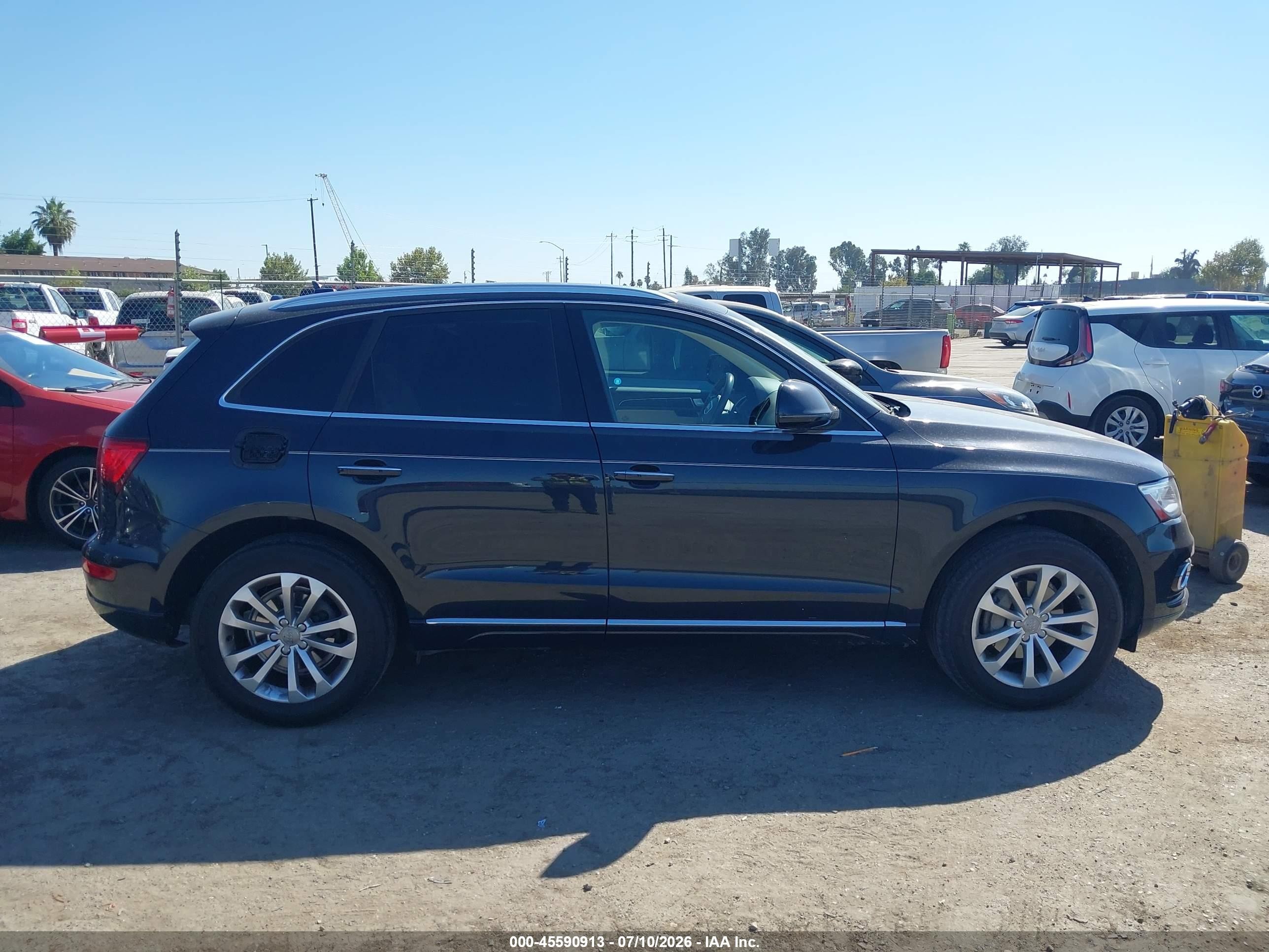 2015 Audi Q5 2.0t Premium Серый vin: WA1LFAFP7FA071506