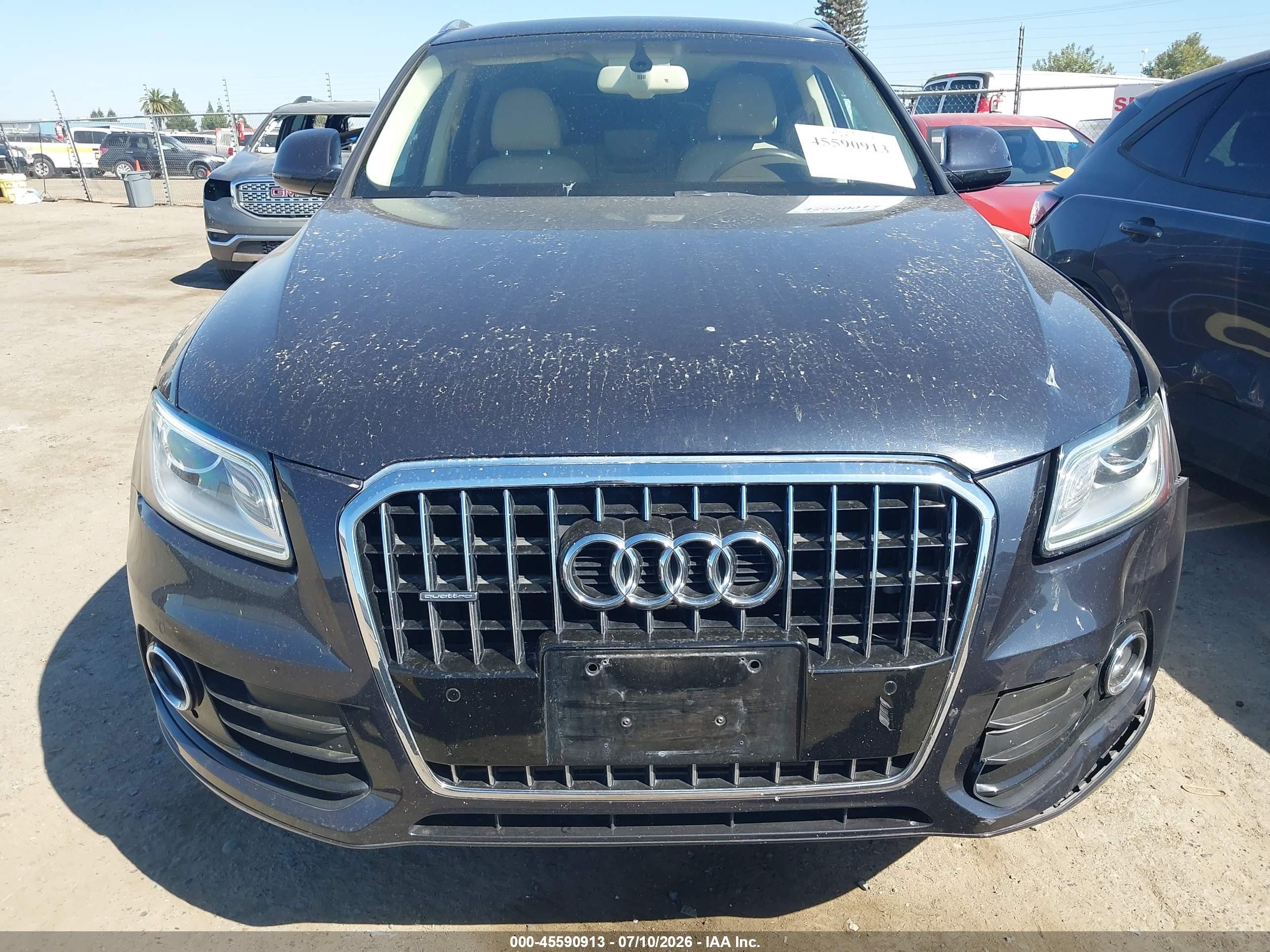 2015 Audi Q5 2.0t Premium Серый vin: WA1LFAFP7FA071506