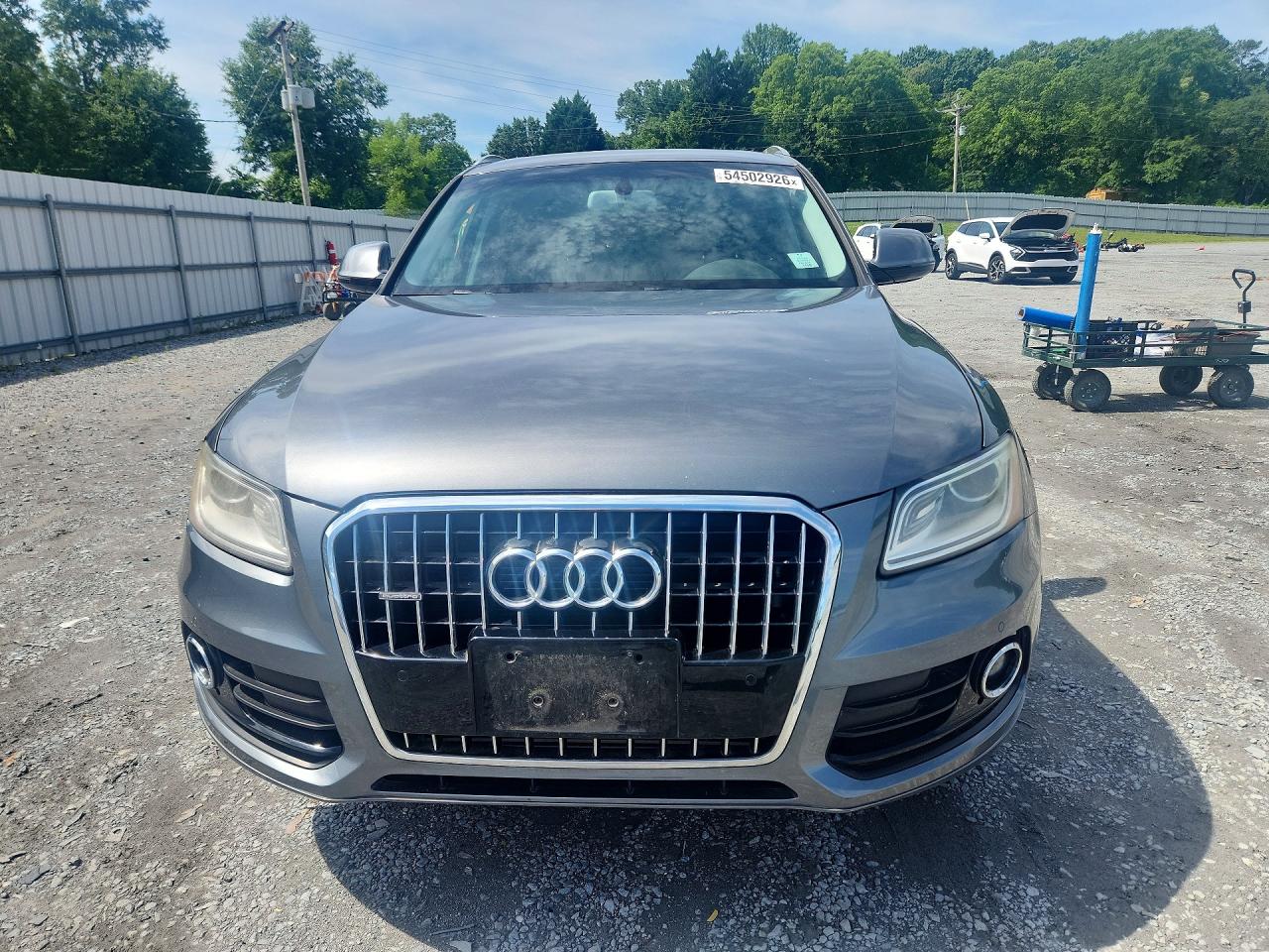2015 Audi Q5 Premium Plus Gray vin: WA1LFAFP7FA127475