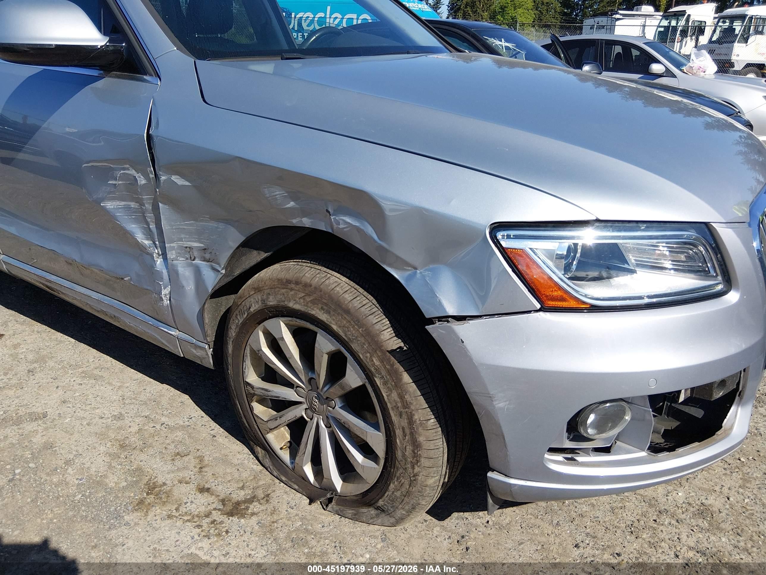 2015 Audi Q5 2.0t Premium Light Blue vin: WA1LFAFP7FA136922