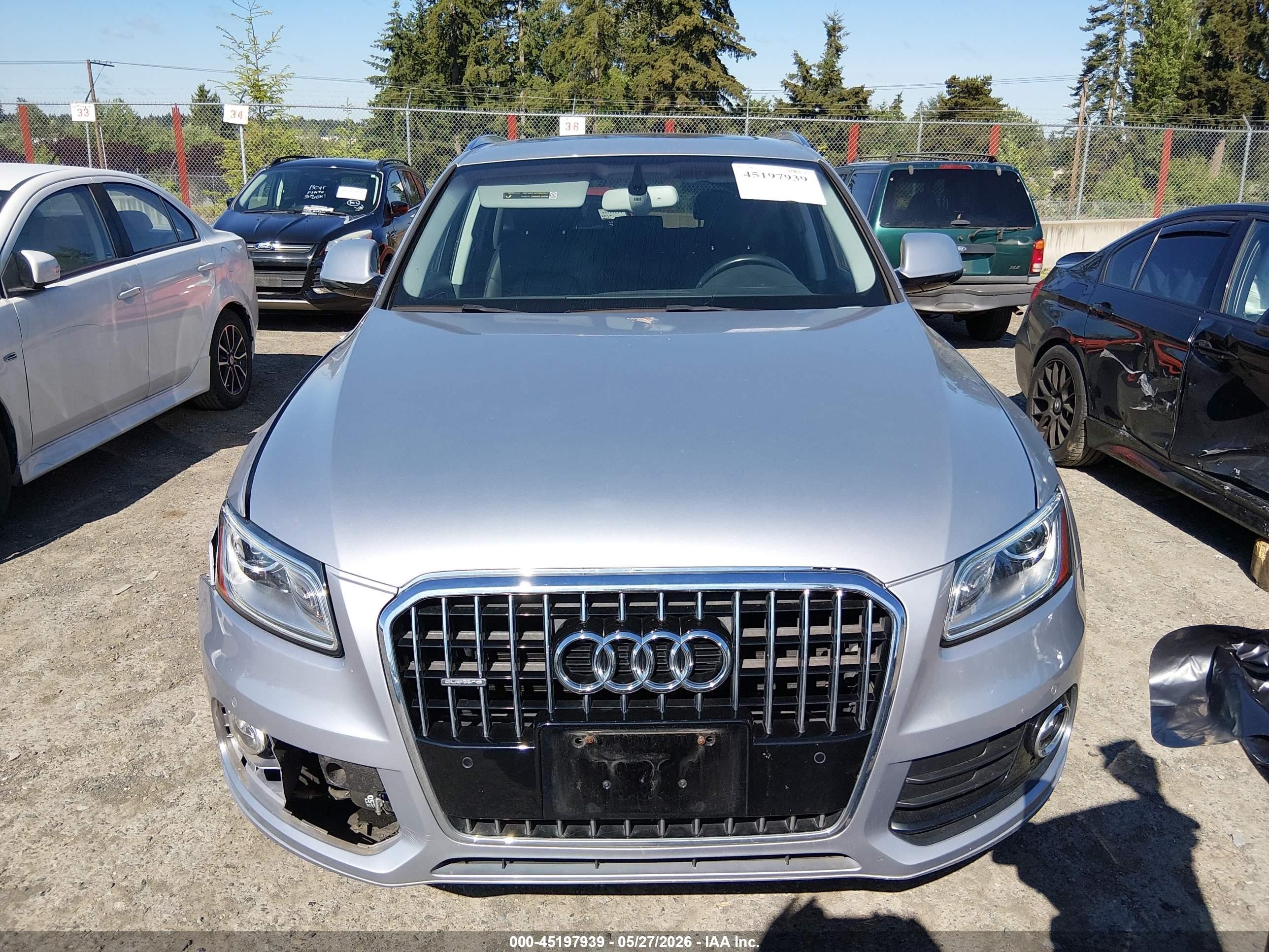 2015 Audi Q5 2.0t Premium Light Blue vin: WA1LFAFP7FA136922