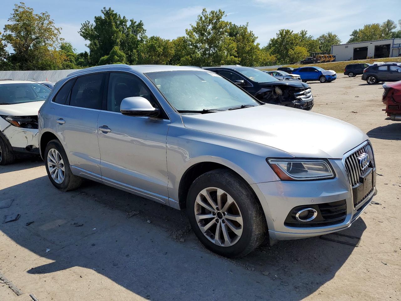 2015 Audi Q5 Premium Plus Gray vin: WA1LFAFP7FA140288