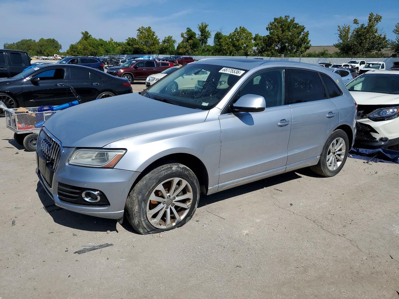 2015 Audi Q5 Premium Plus Серый vin: WA1LFAFP7FA140288
