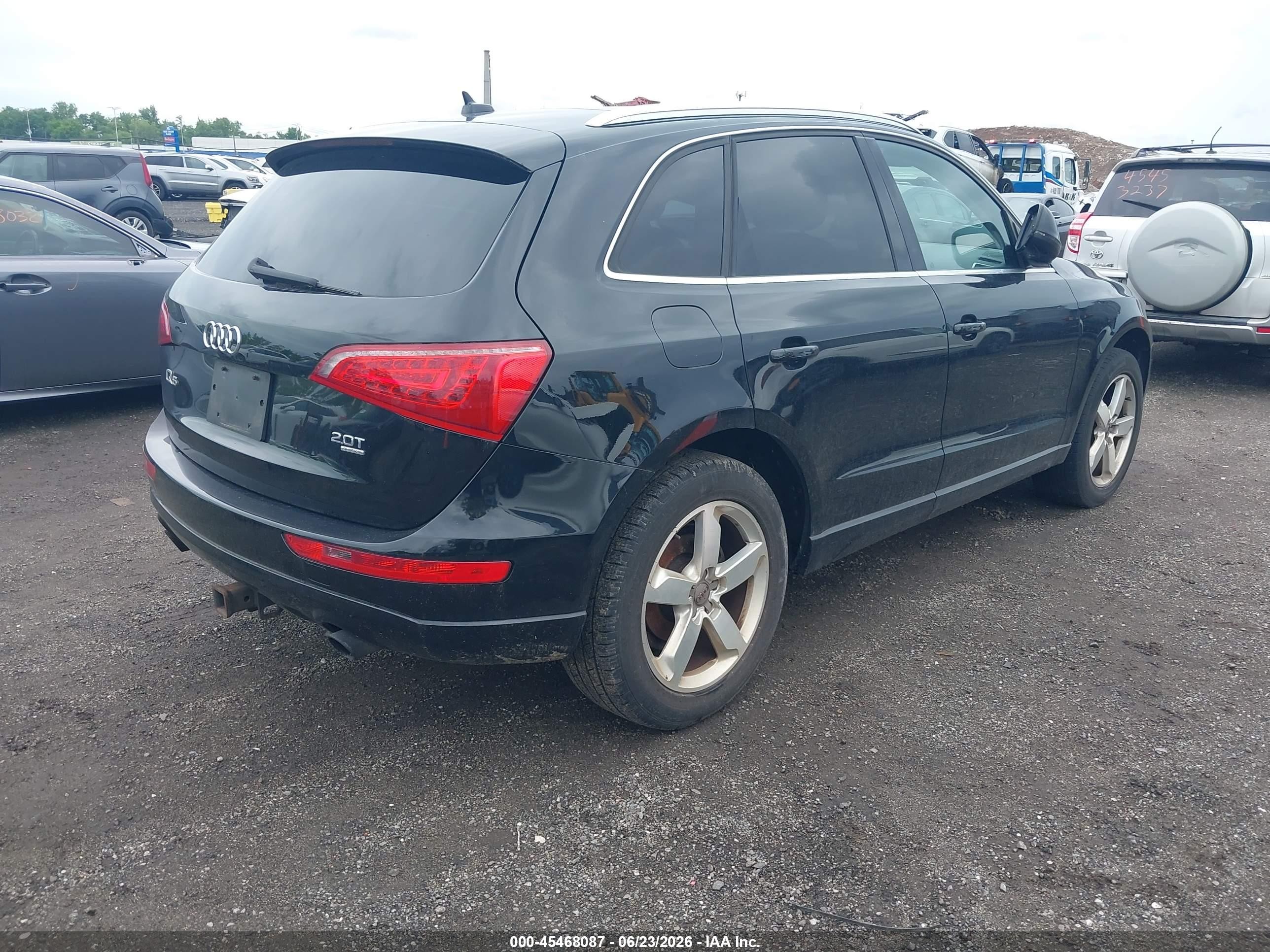 2012 Audi Q5 2.0t Premium Black vin: WA1LFAFP8CA013545