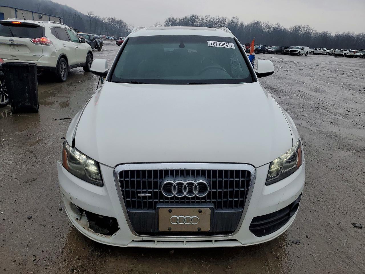 2012 Audi Q5 Premium Plus White vin: WA1LFAFP8CA055150